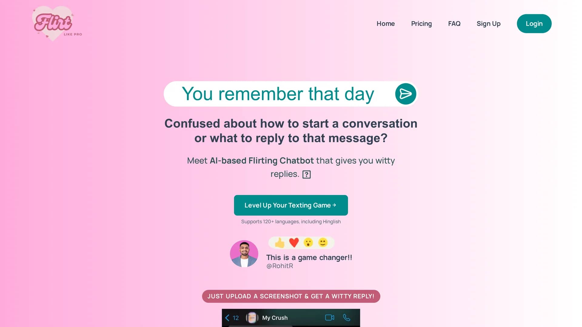 flirt-like-pro homepage