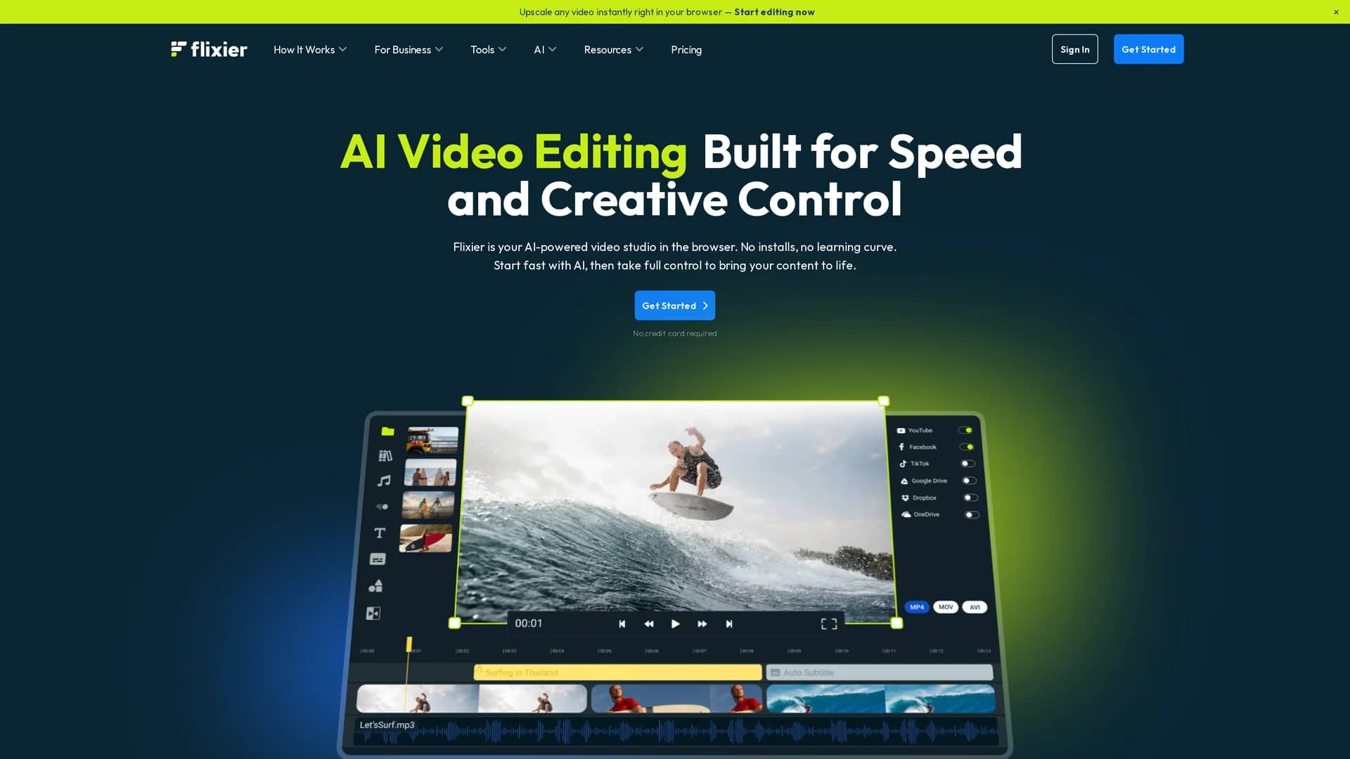 flixier homepage