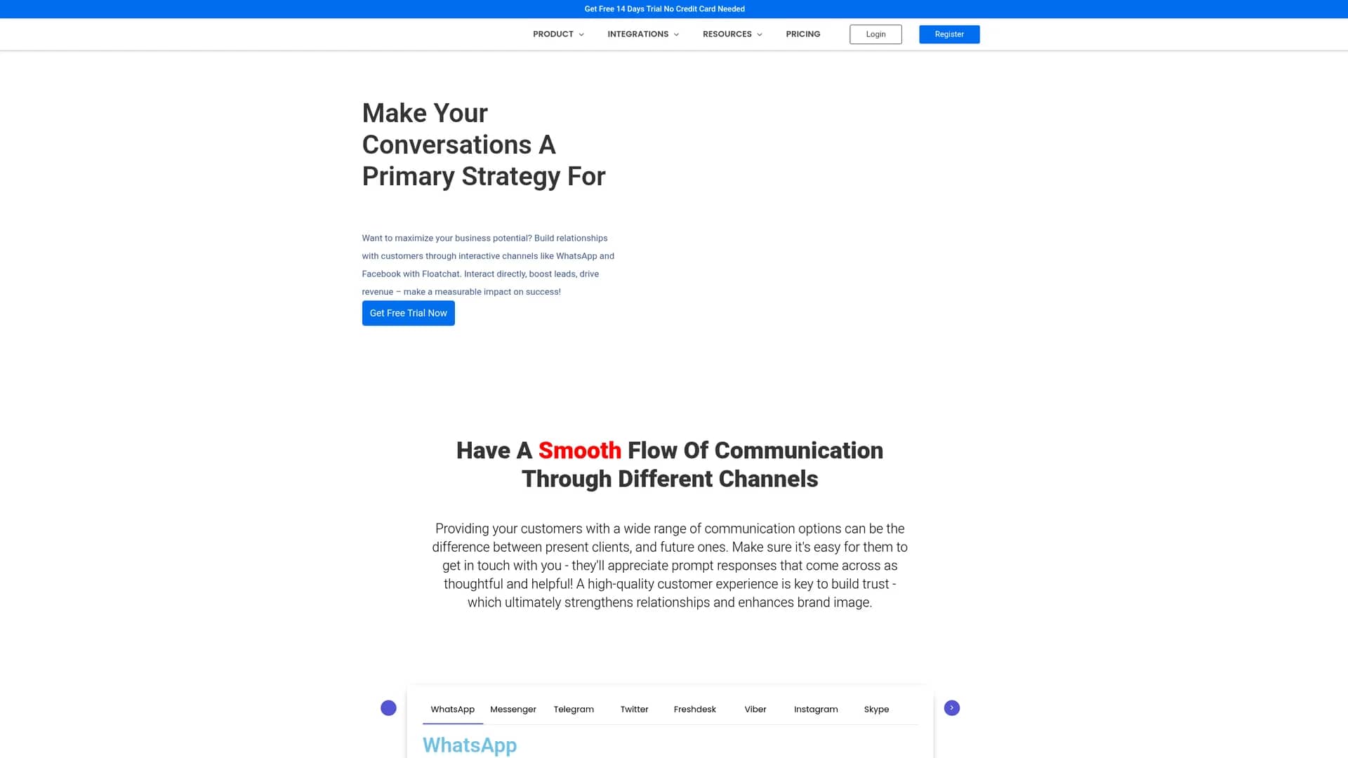 floatchat homepage