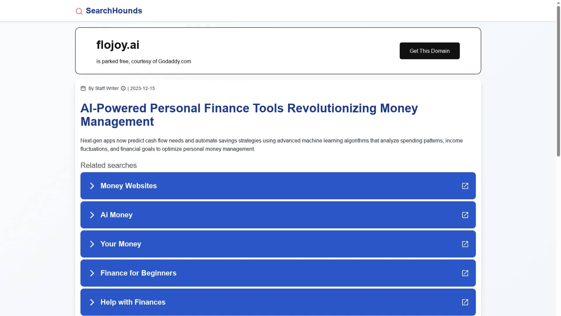 flojoy-studio homepage