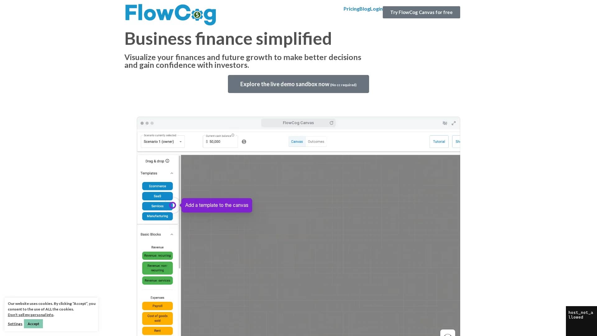 flowcog homepage