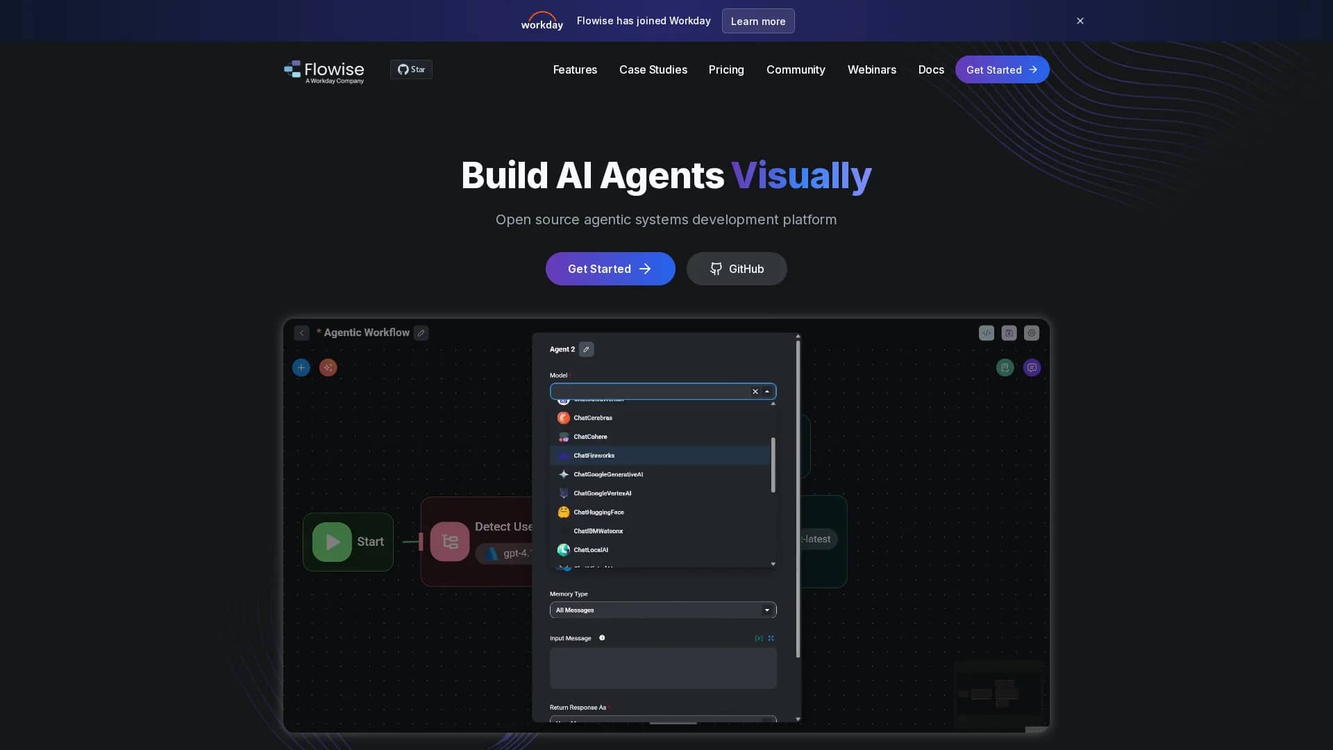 flowise homepage