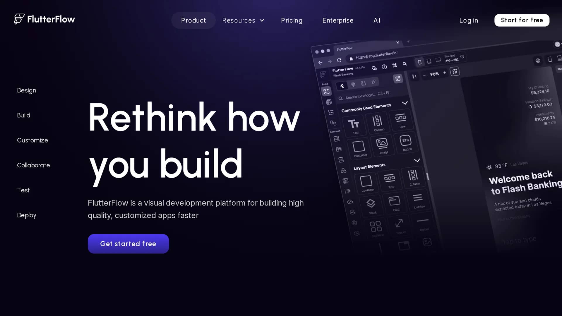flutterflow-ai-gen homepage