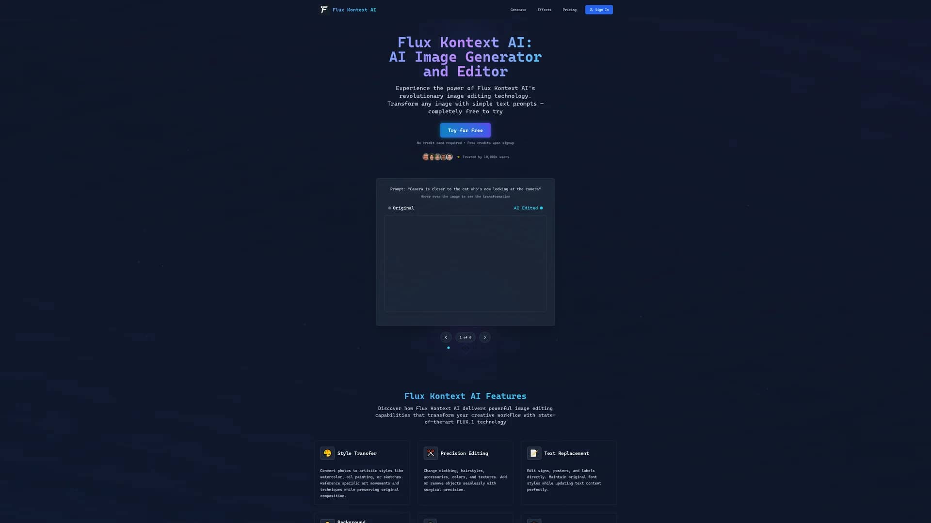 flux-kontext homepage