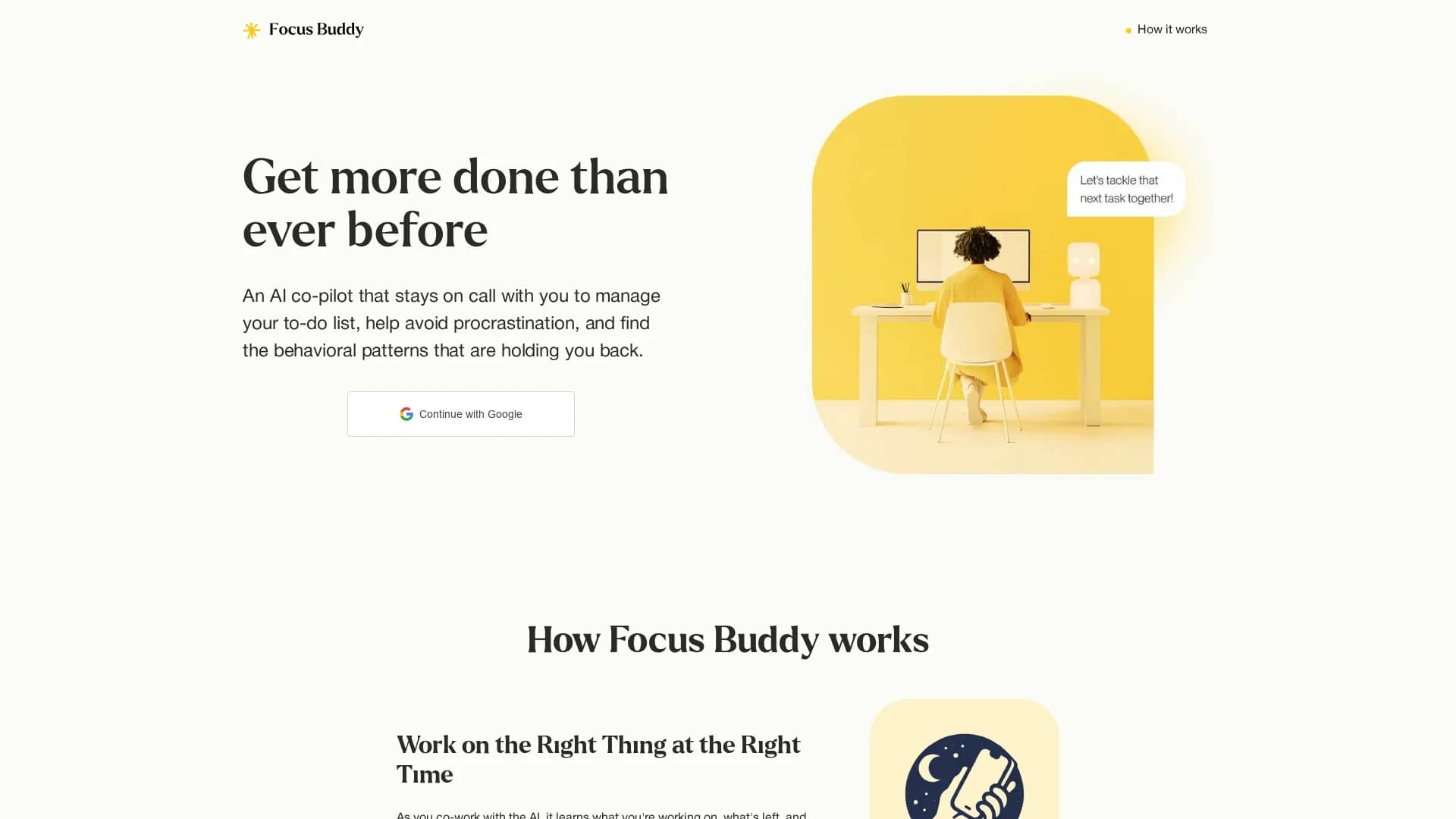 focus-buddy homepage