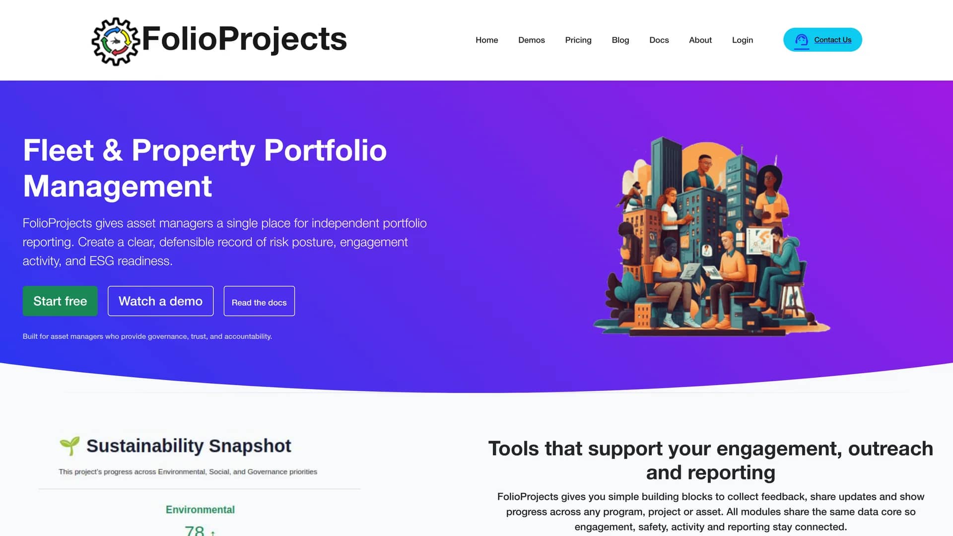 folioprojects homepage