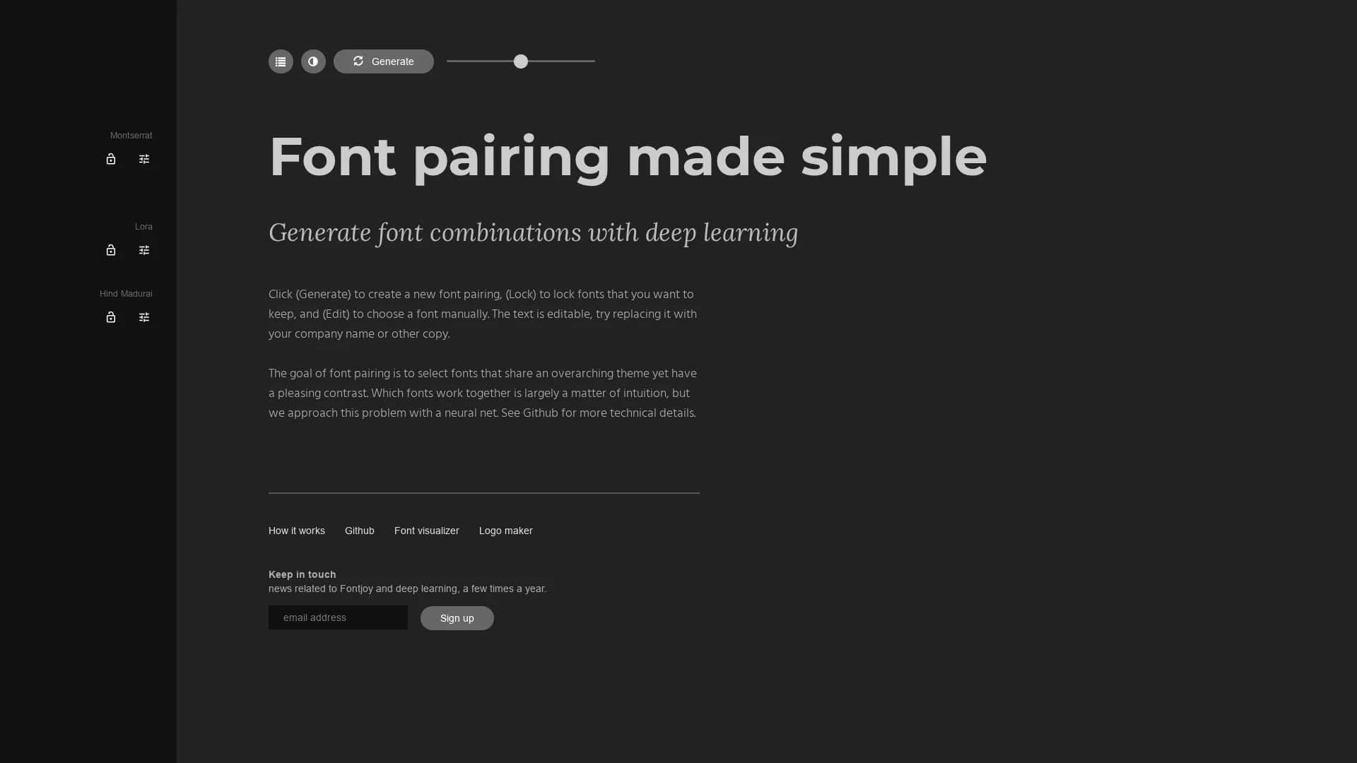 fontjoy homepage