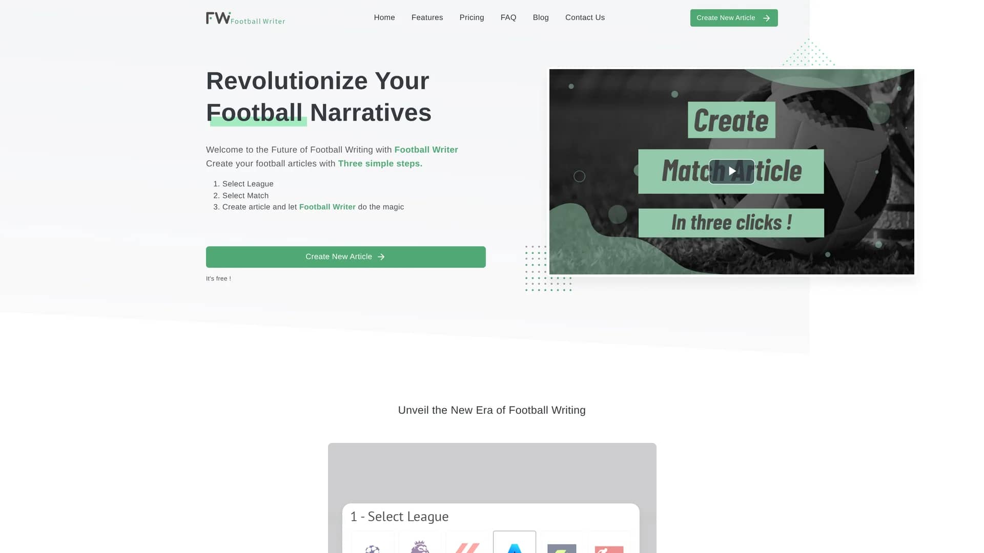 football-writer homepage