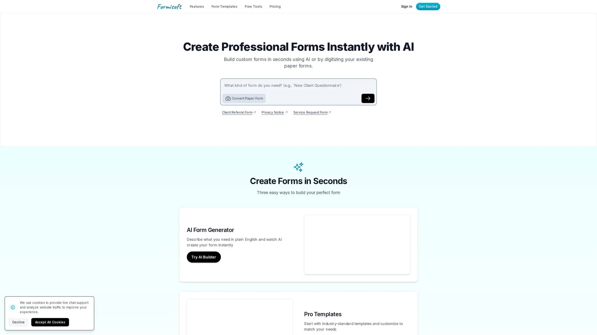 formisoft homepage