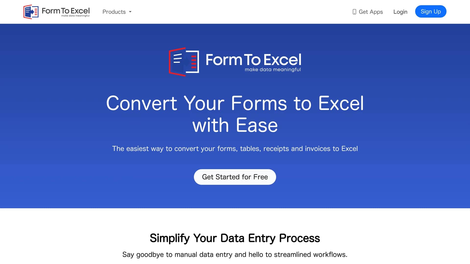 formtoexcel homepage