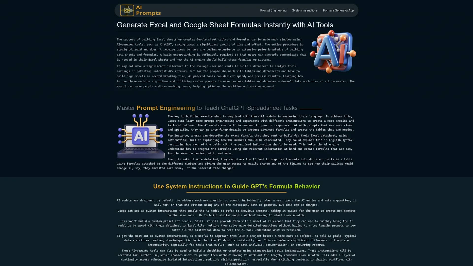 formula-generator homepage