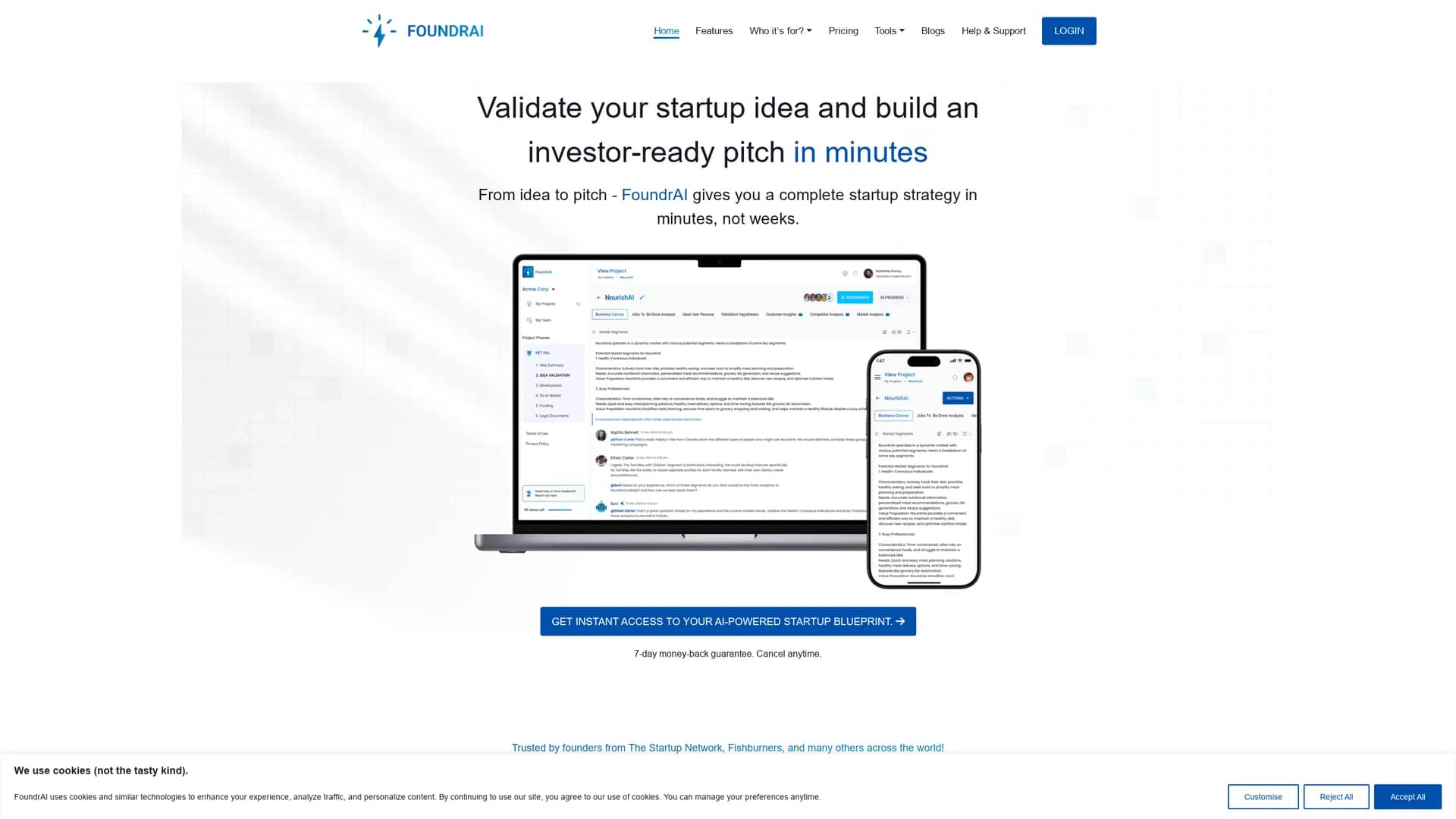 foundrai homepage