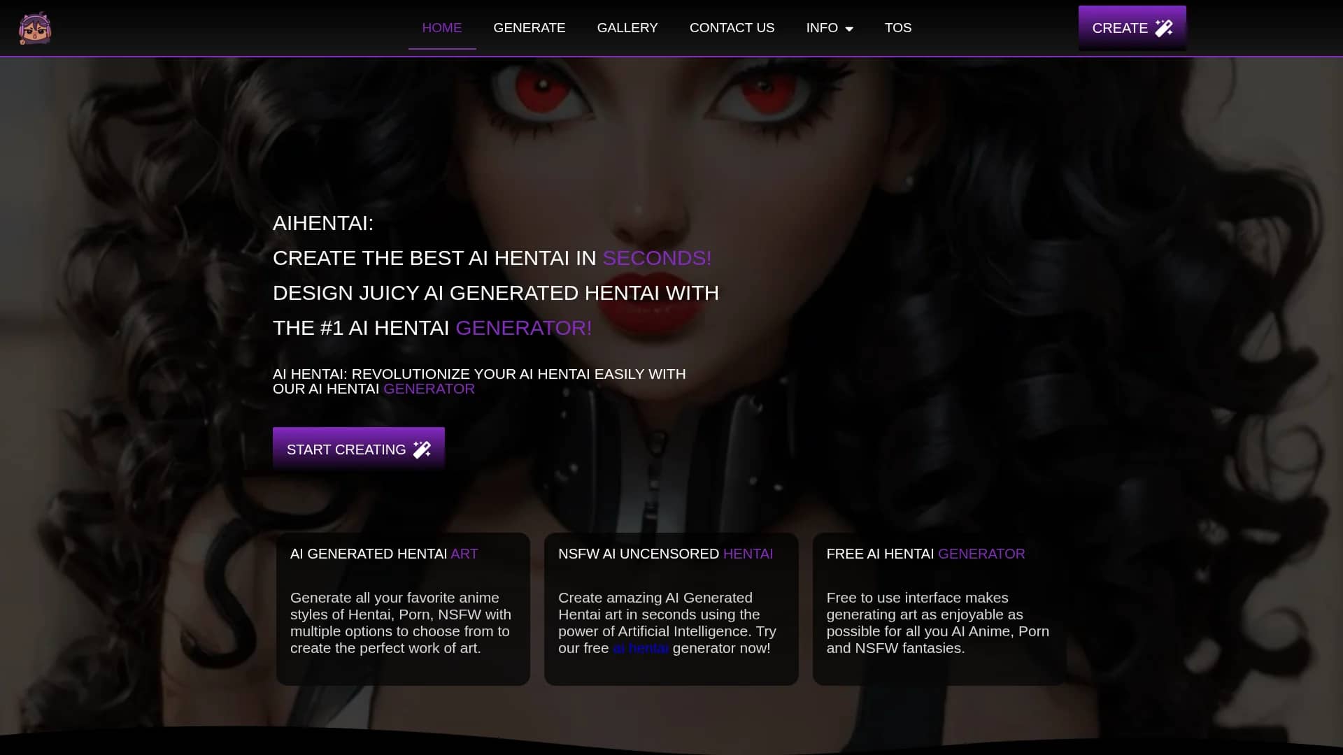 free-ai-hentai-generator homepage