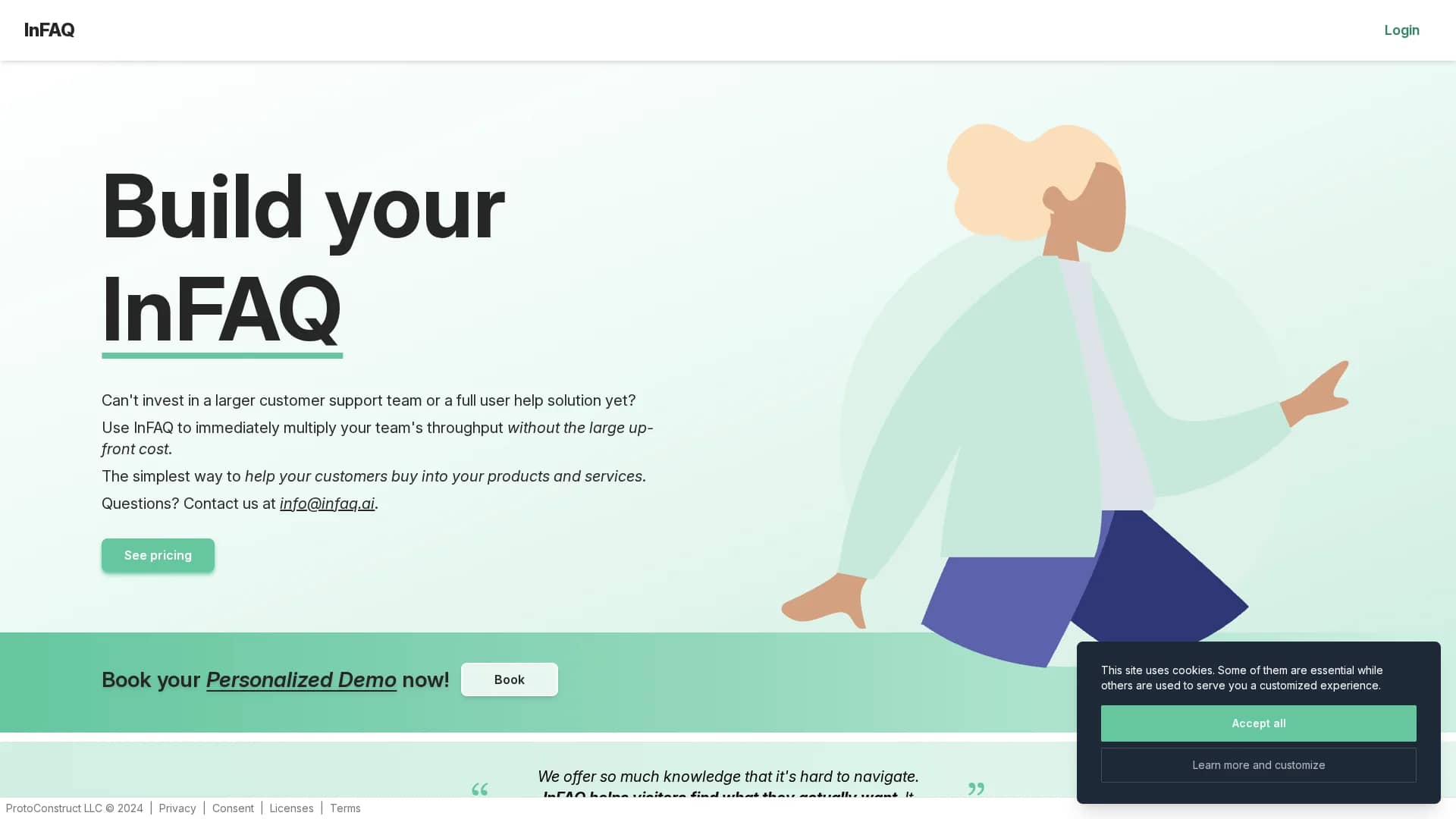 frequentlyaskedai homepage