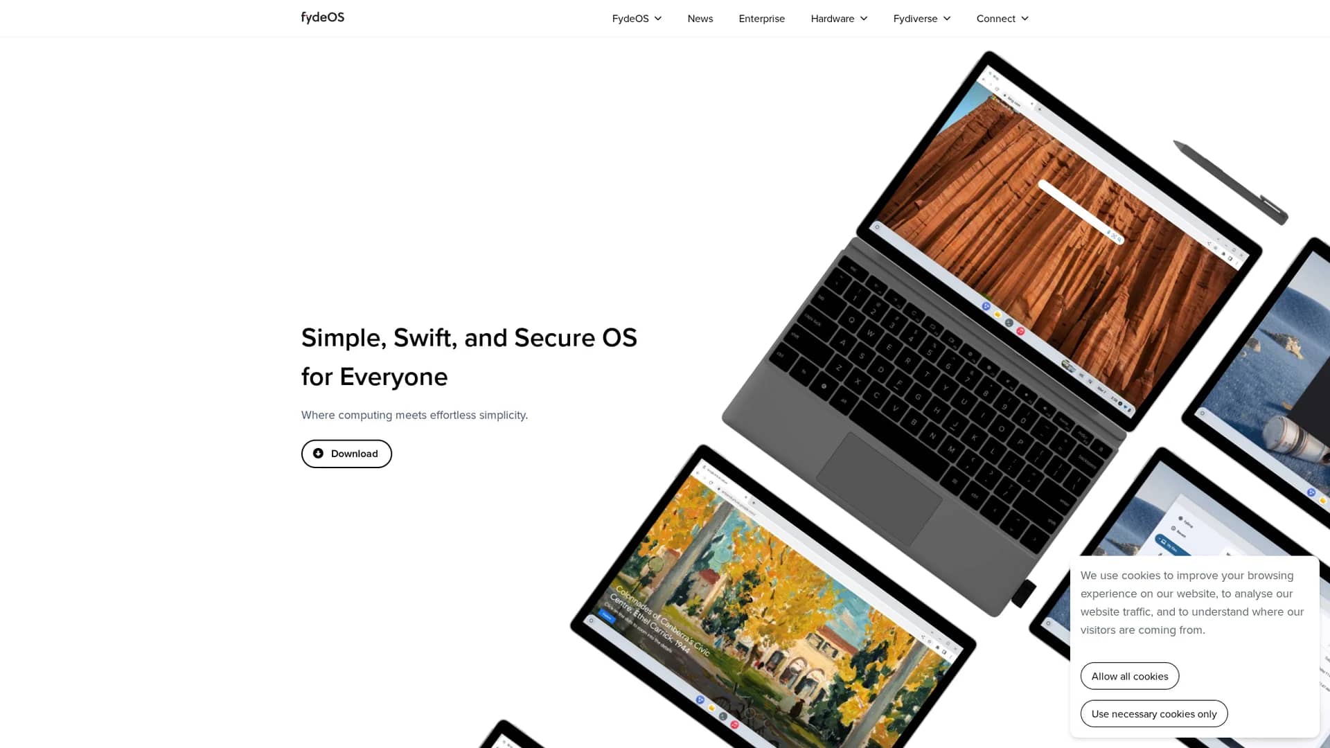 fydeos-ai homepage