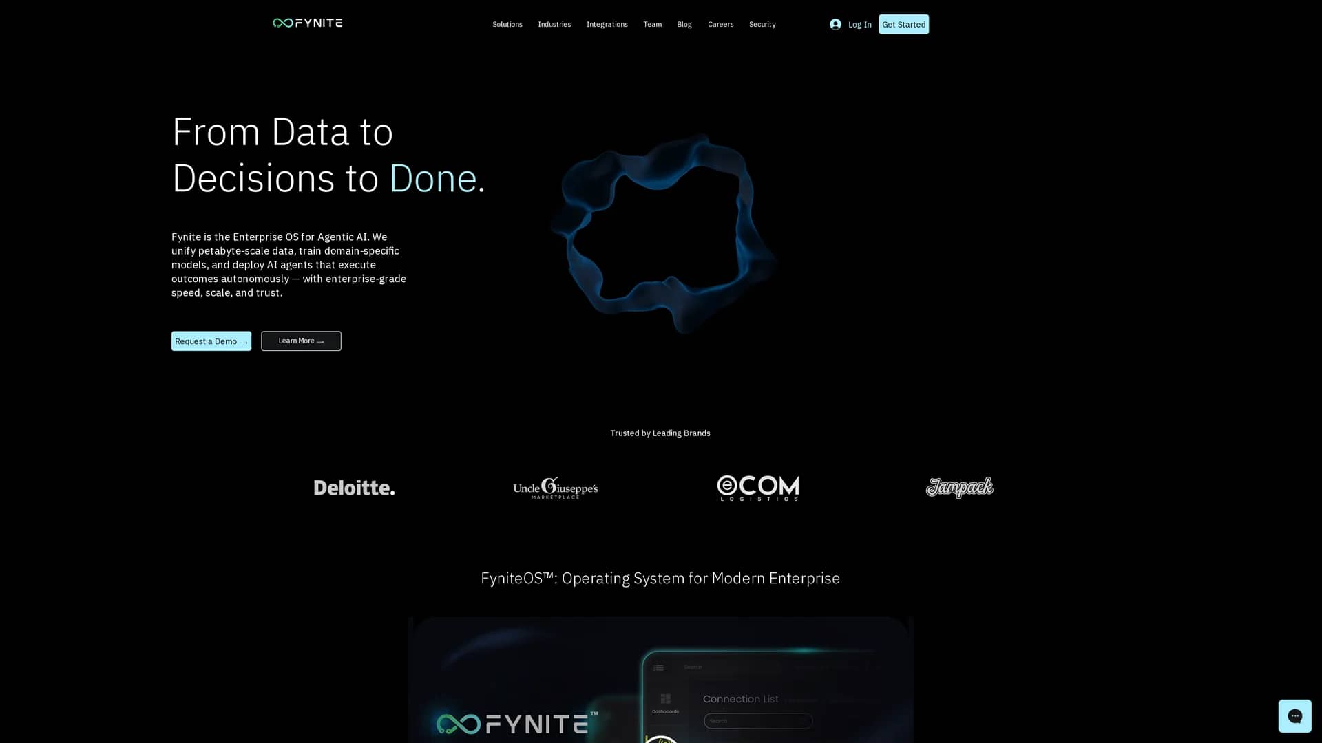 fynite-ai homepage