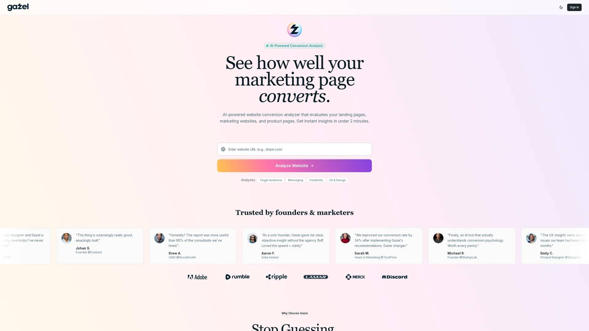 gazel homepage