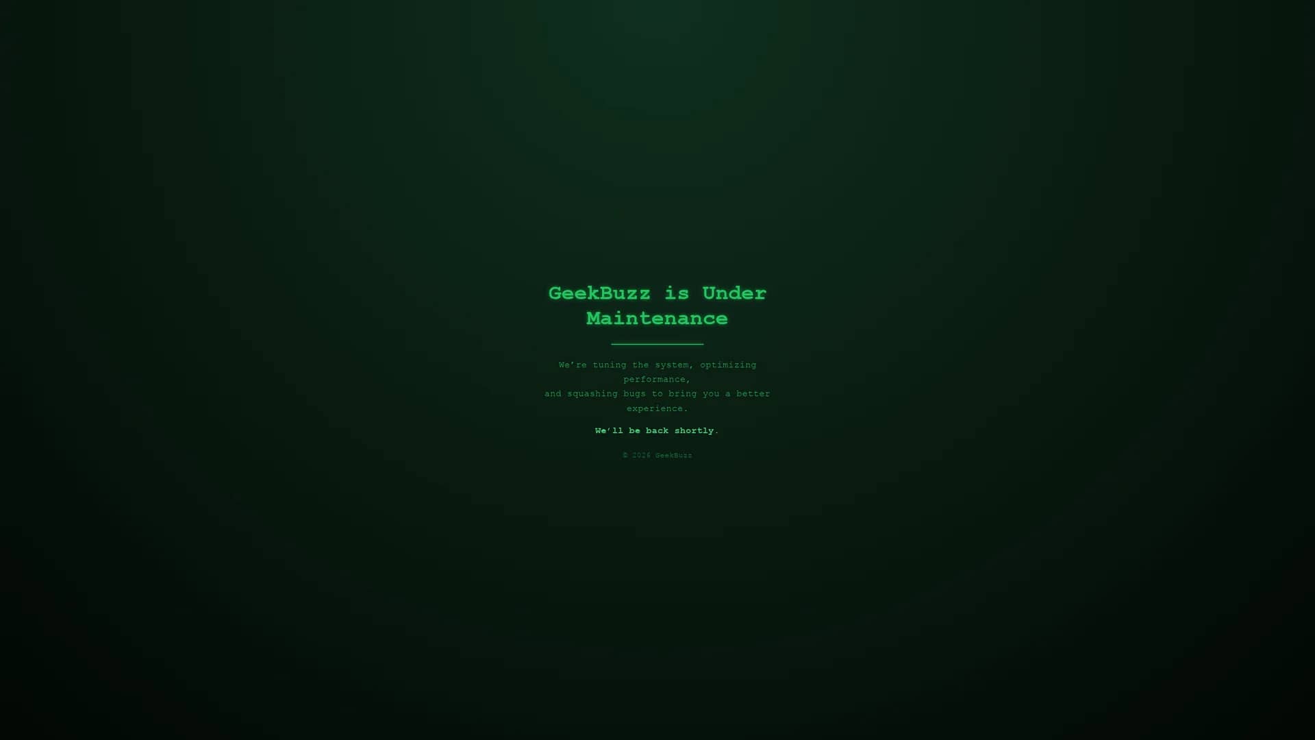 geekbuzz homepage