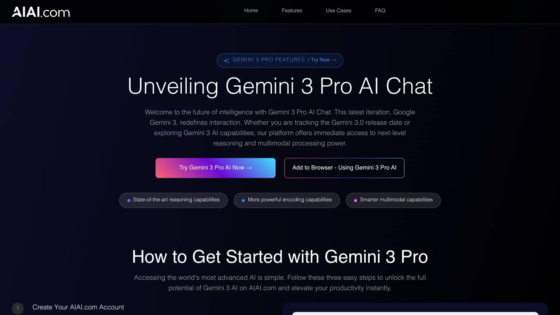 gemini-3-ai homepage