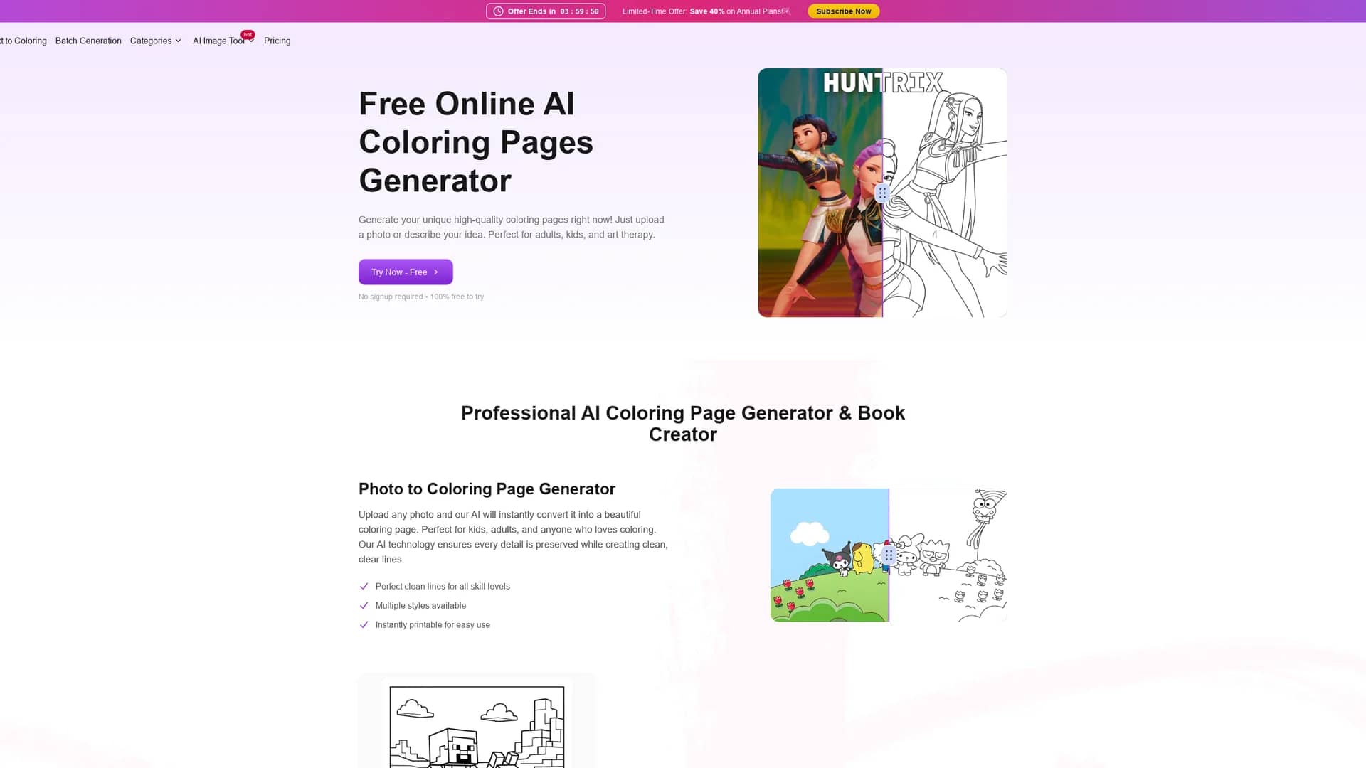 gencolor-ai homepage