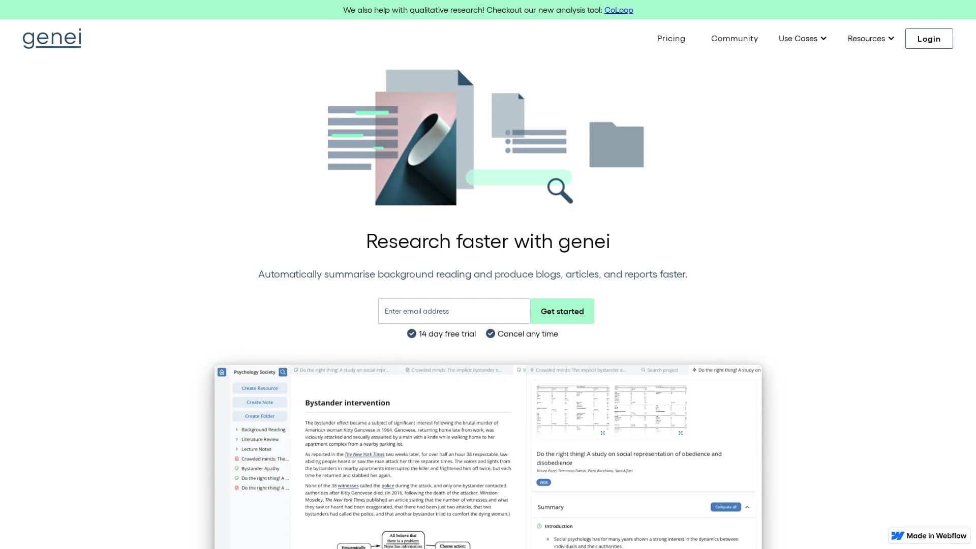 genei homepage