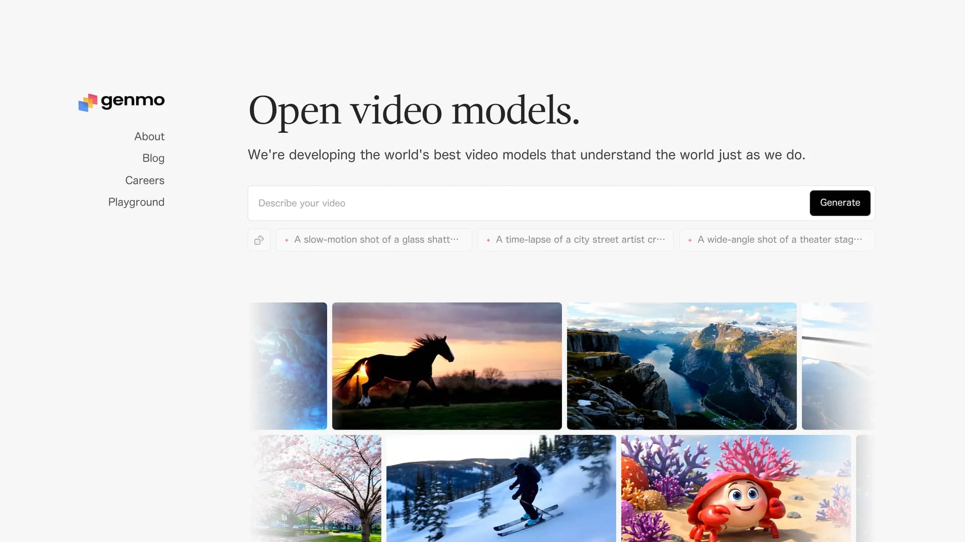 genmo-ai homepage