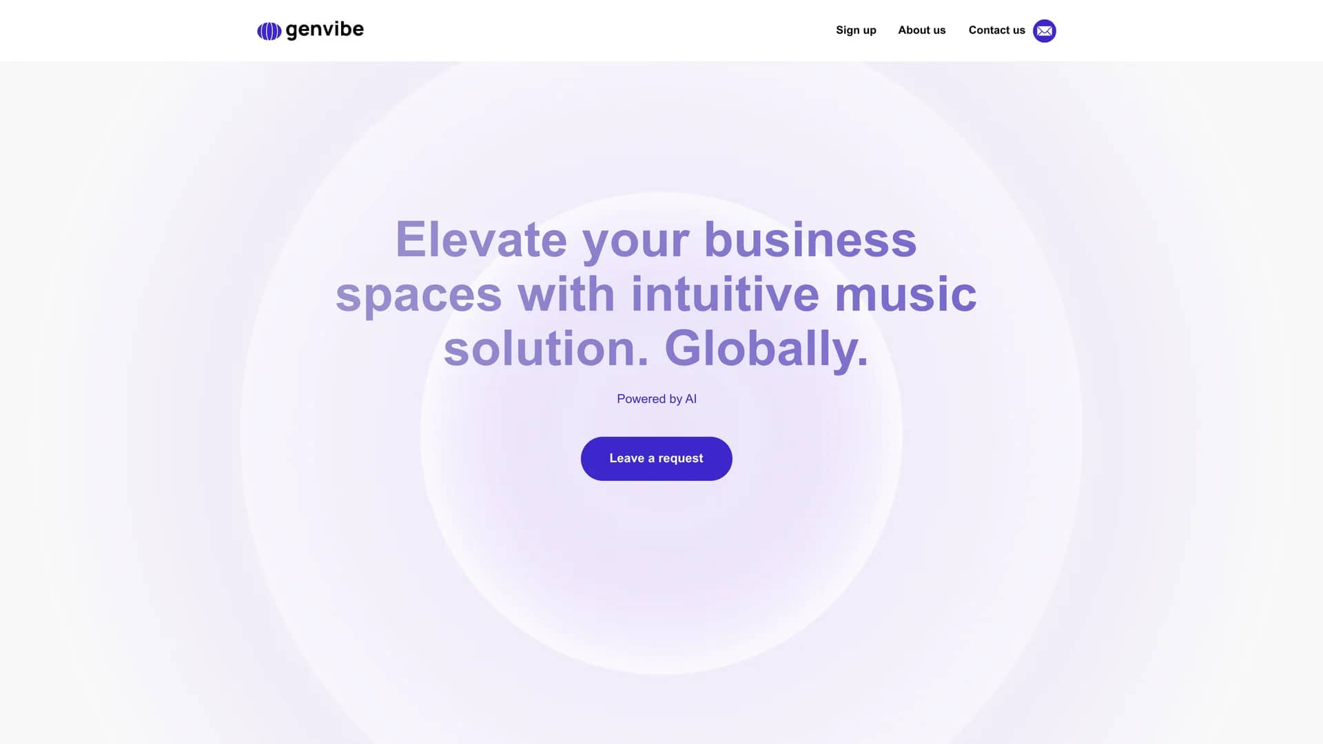 genvibe-ai homepage