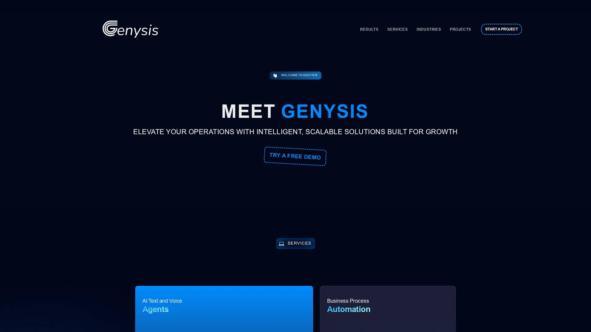genysis homepage