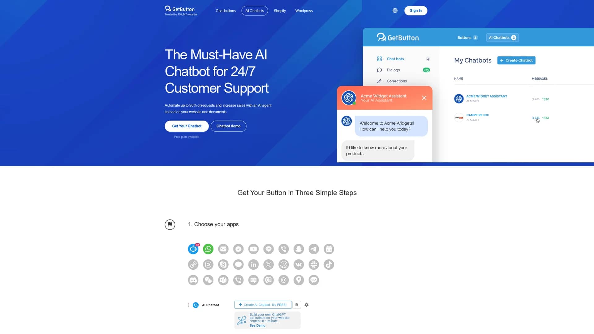 getbutton homepage