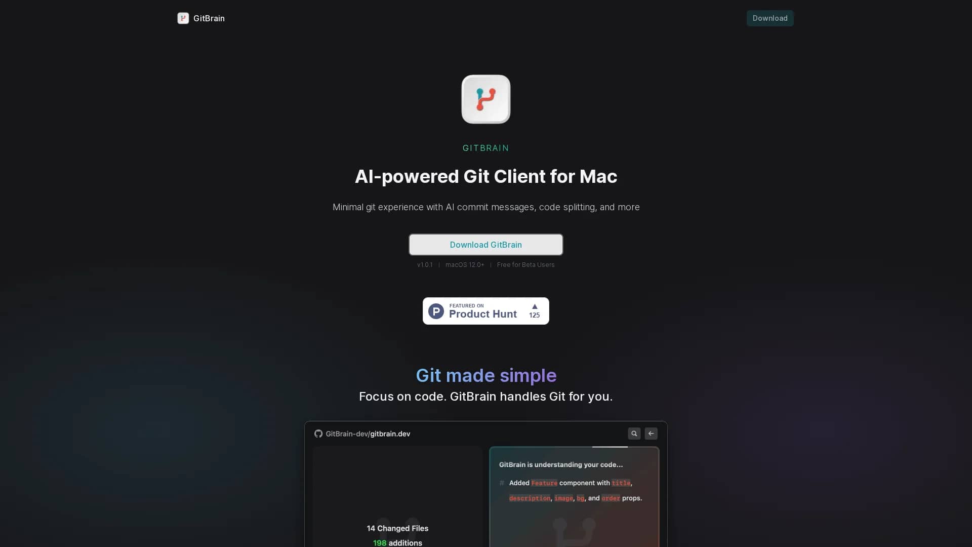 gitbrain homepage