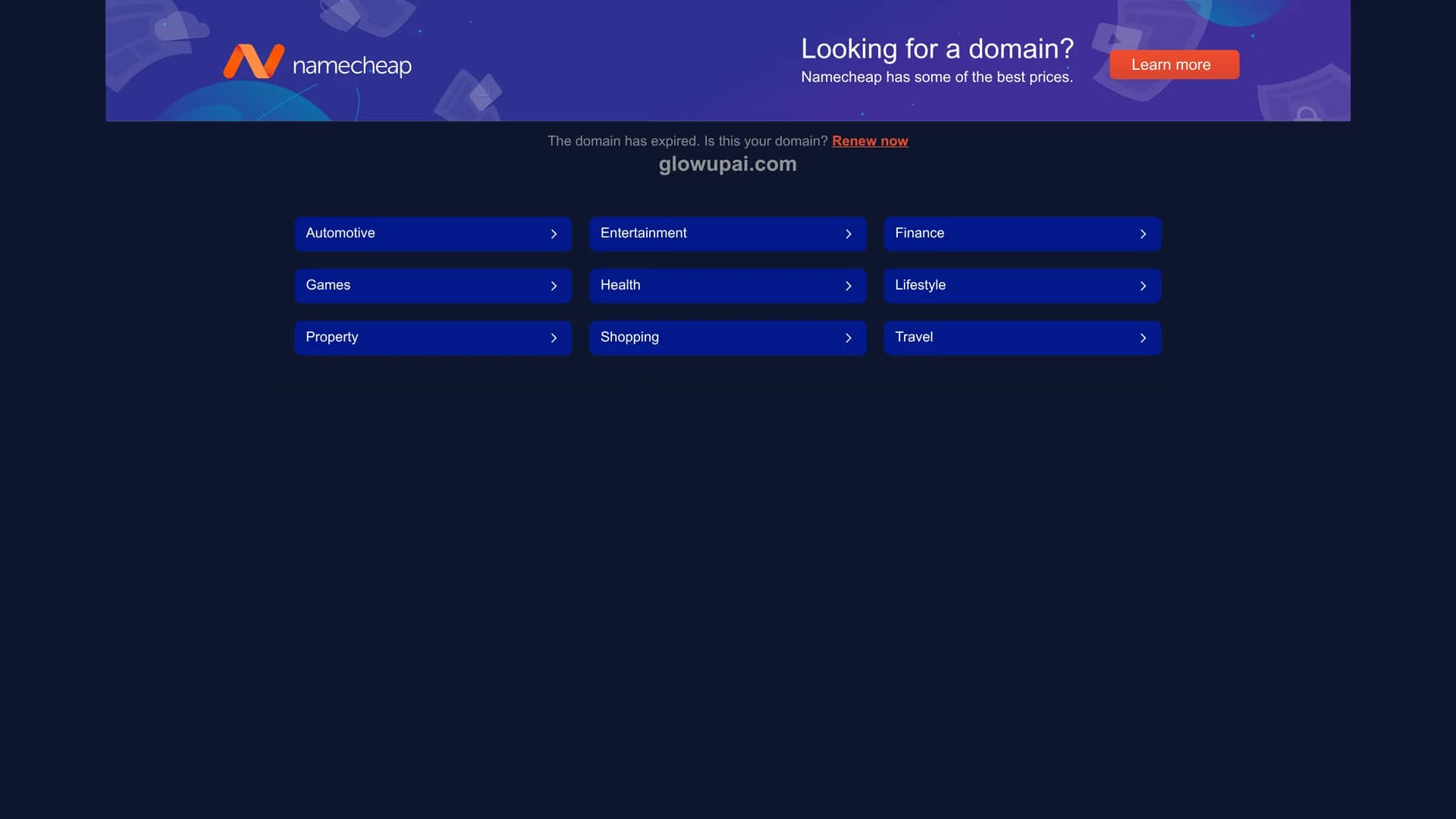 glowup-ai homepage