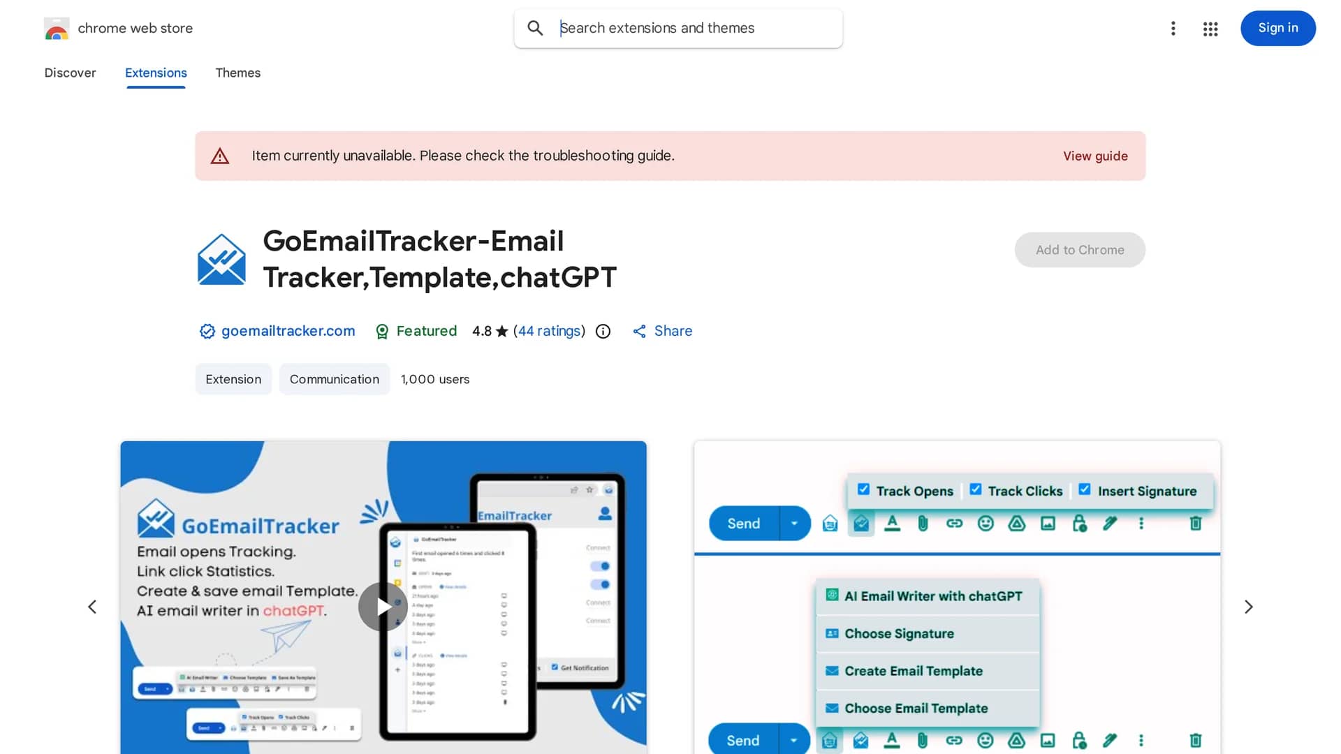goemailtracker homepage