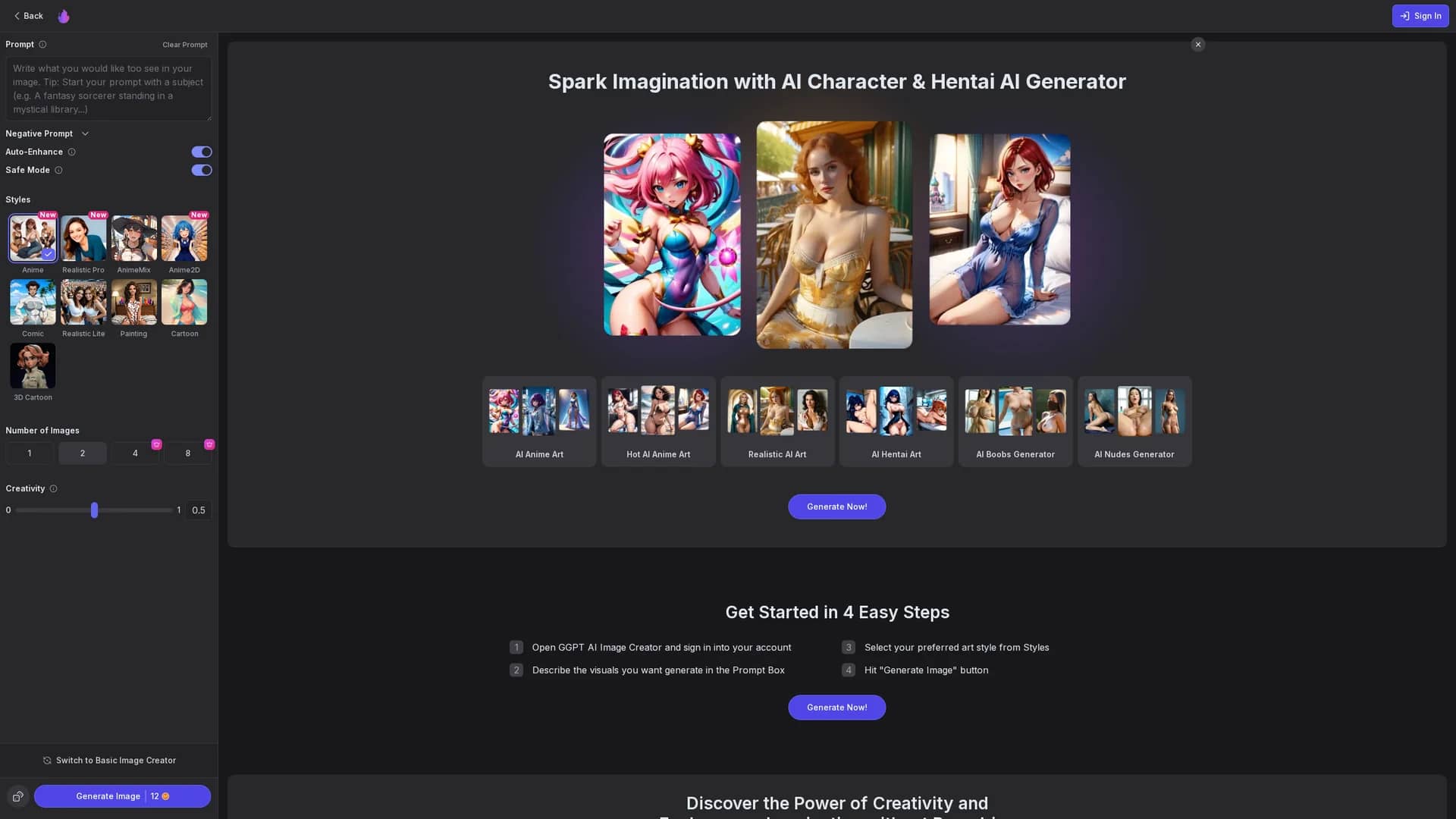 gptgirlfriend homepage