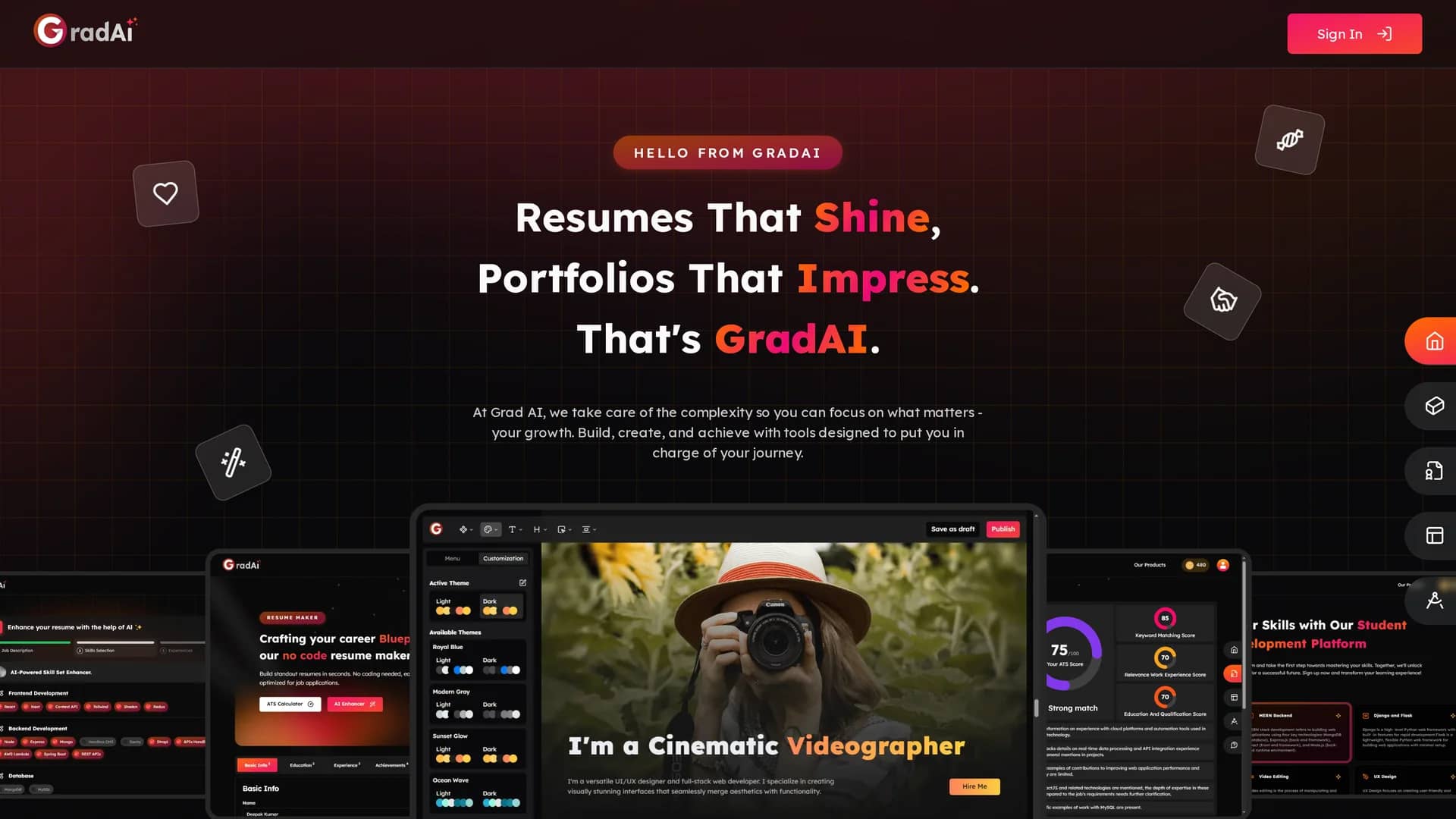 gradai homepage