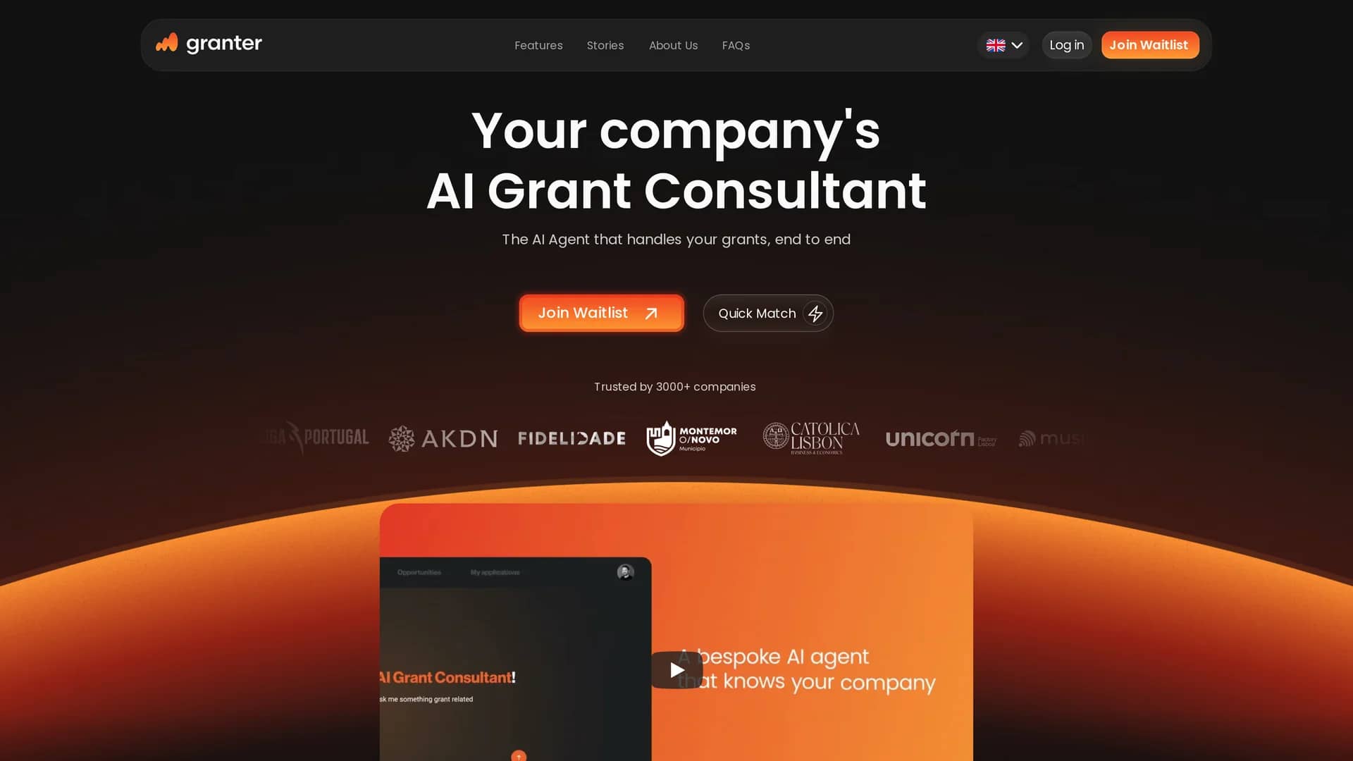 granter-ai homepage