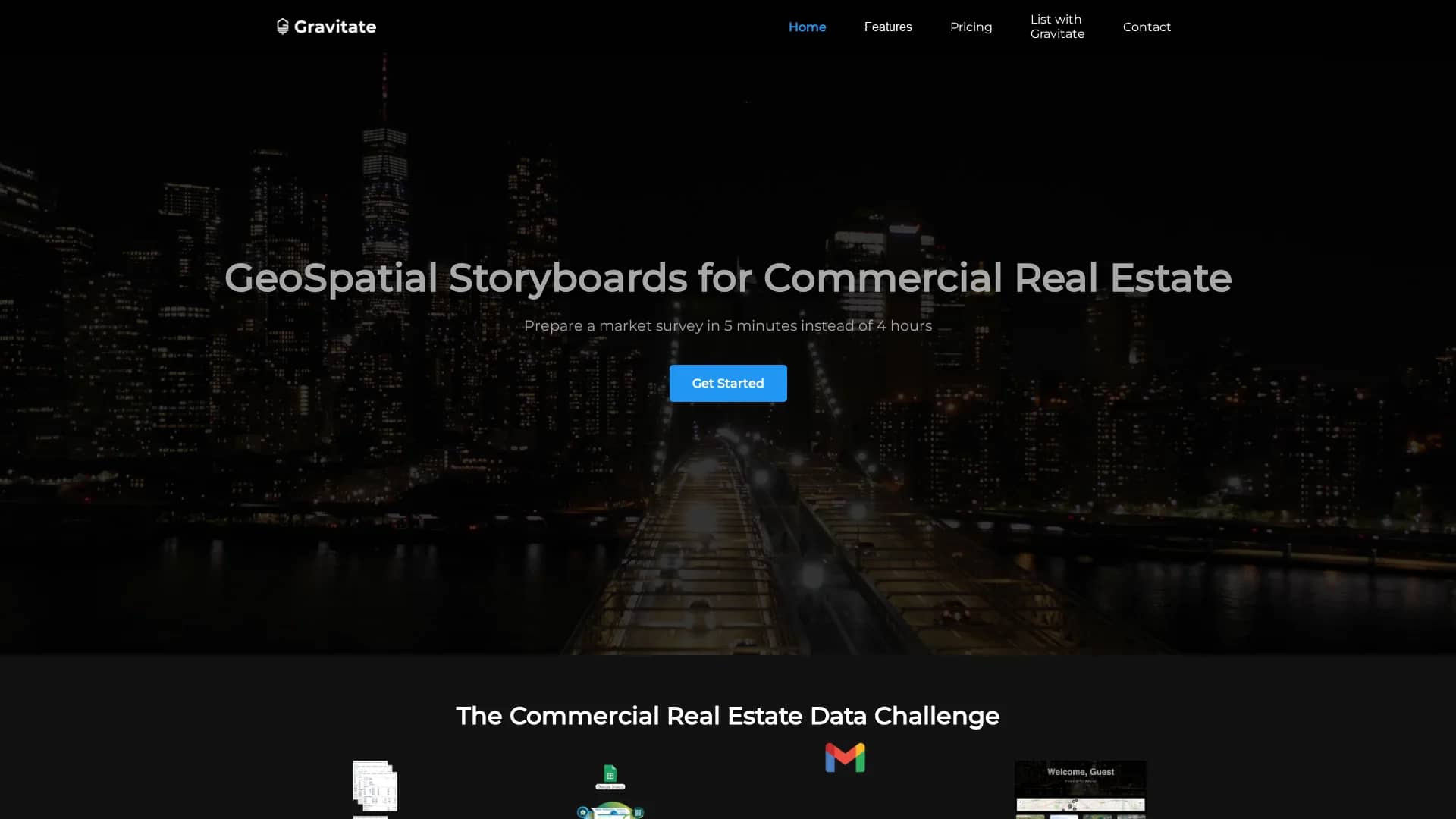 gravitate homepage