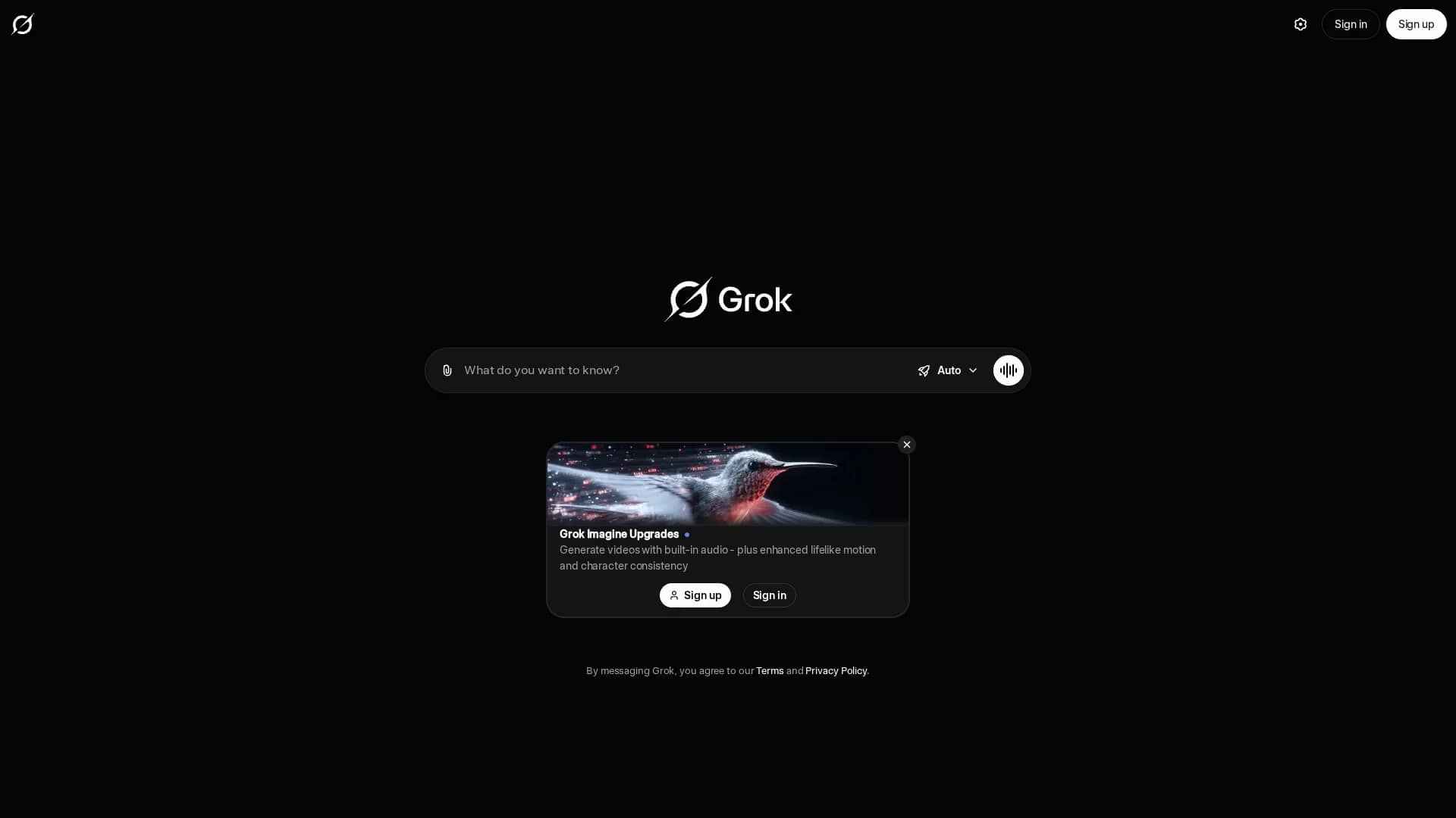 grok-ai-assistant homepage