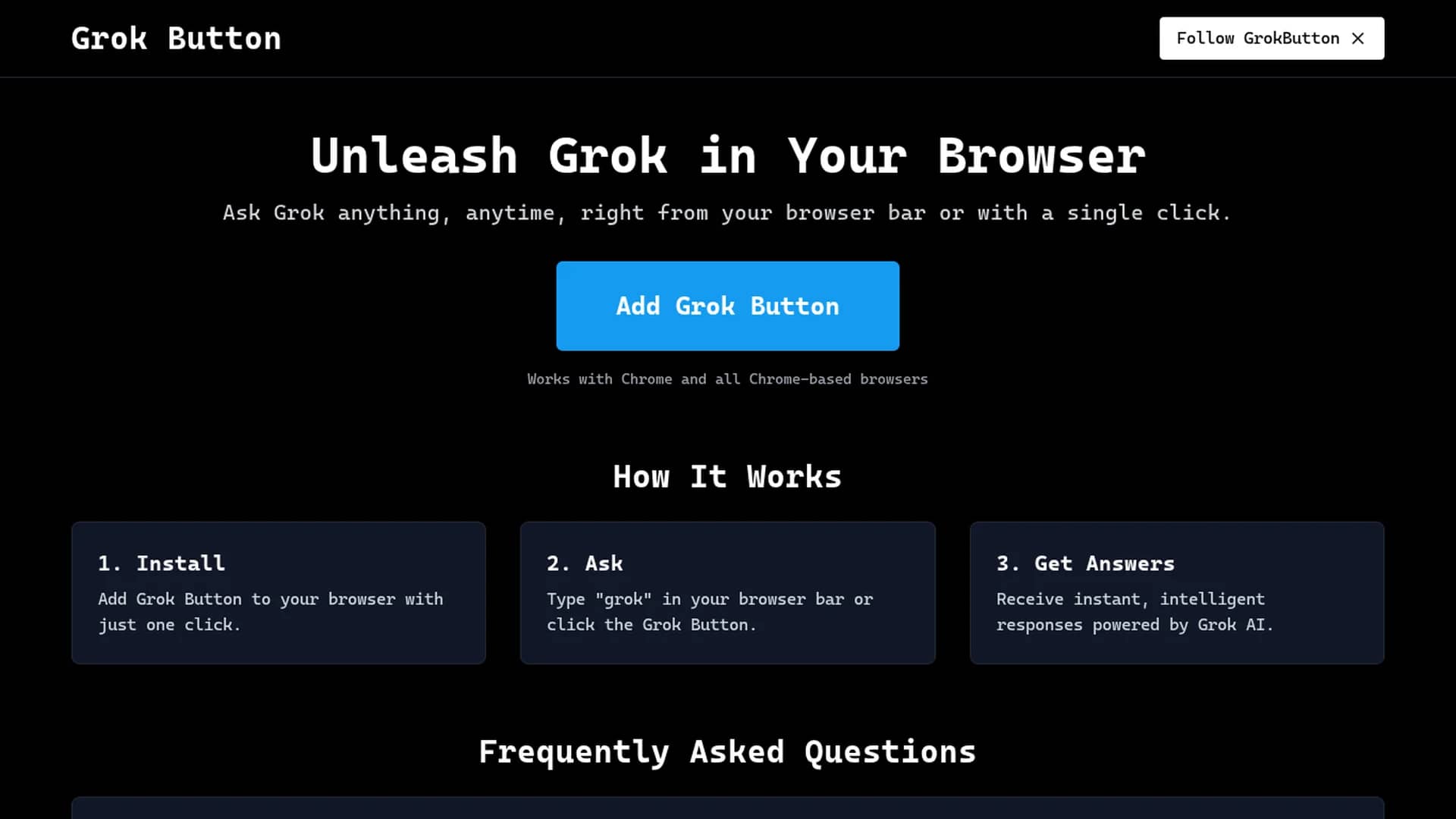 grok-button homepage