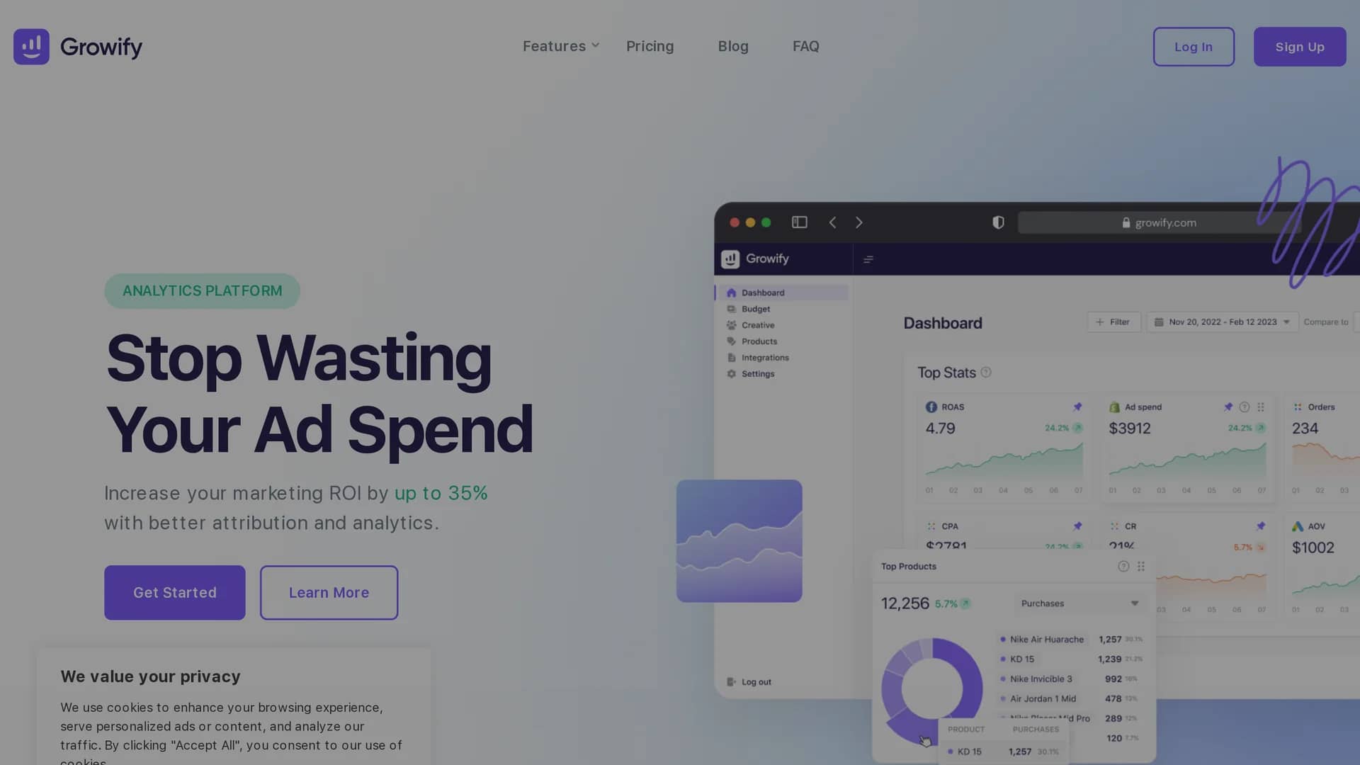 growify homepage
