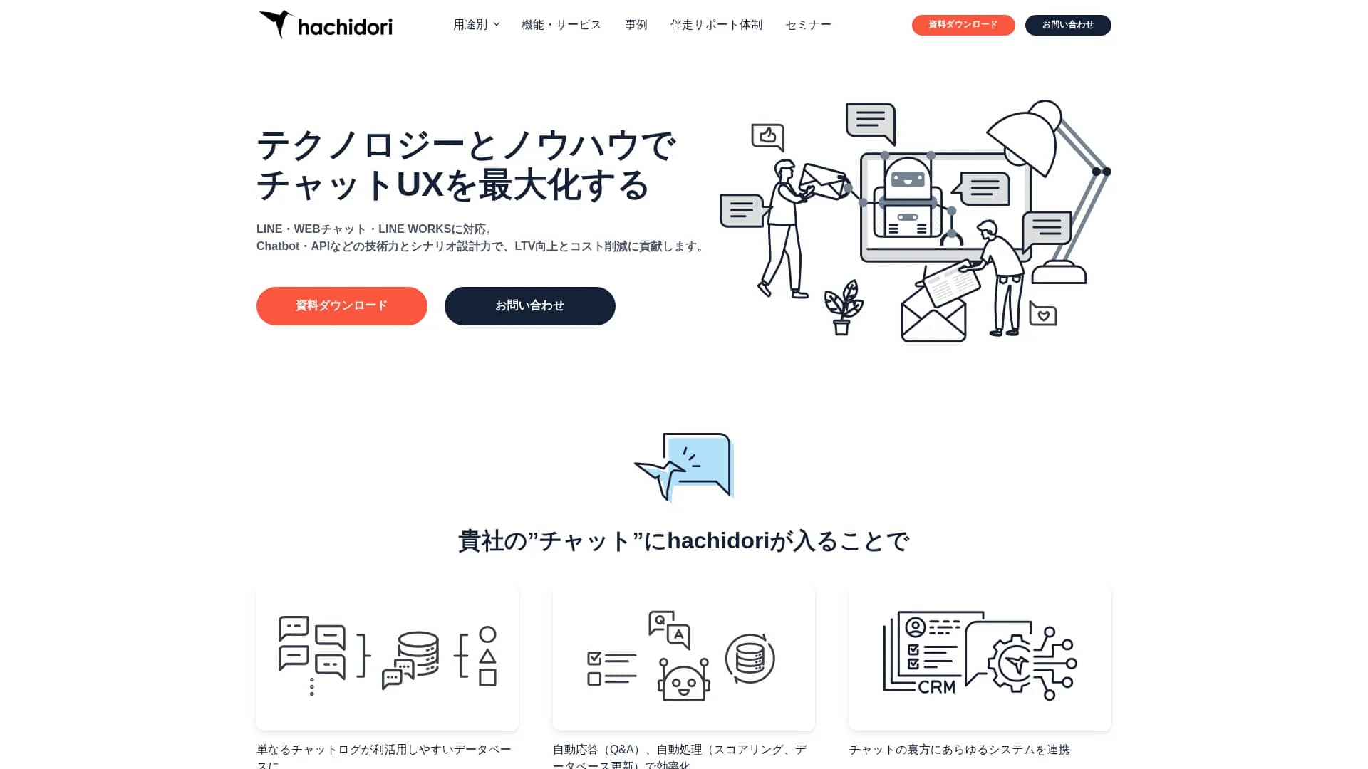 hachidori-io homepage