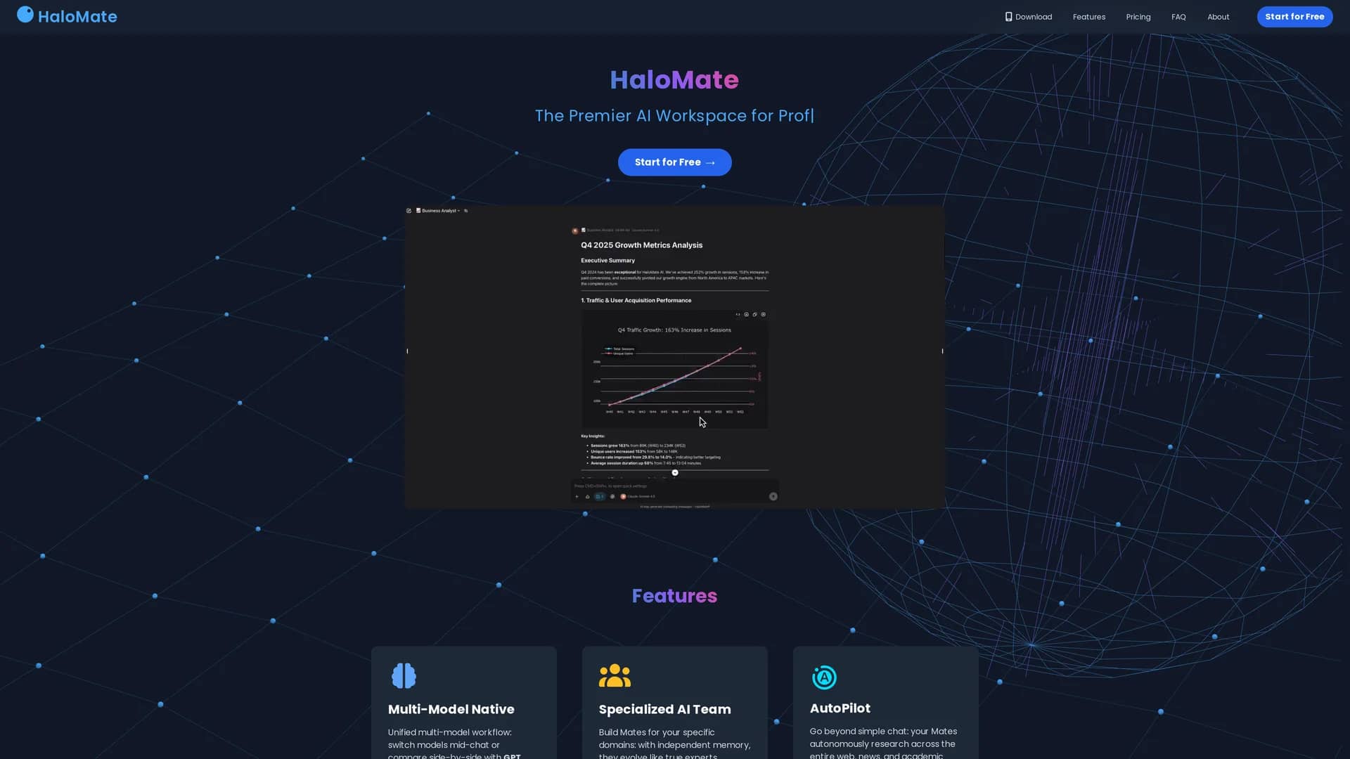 halomate-ai homepage