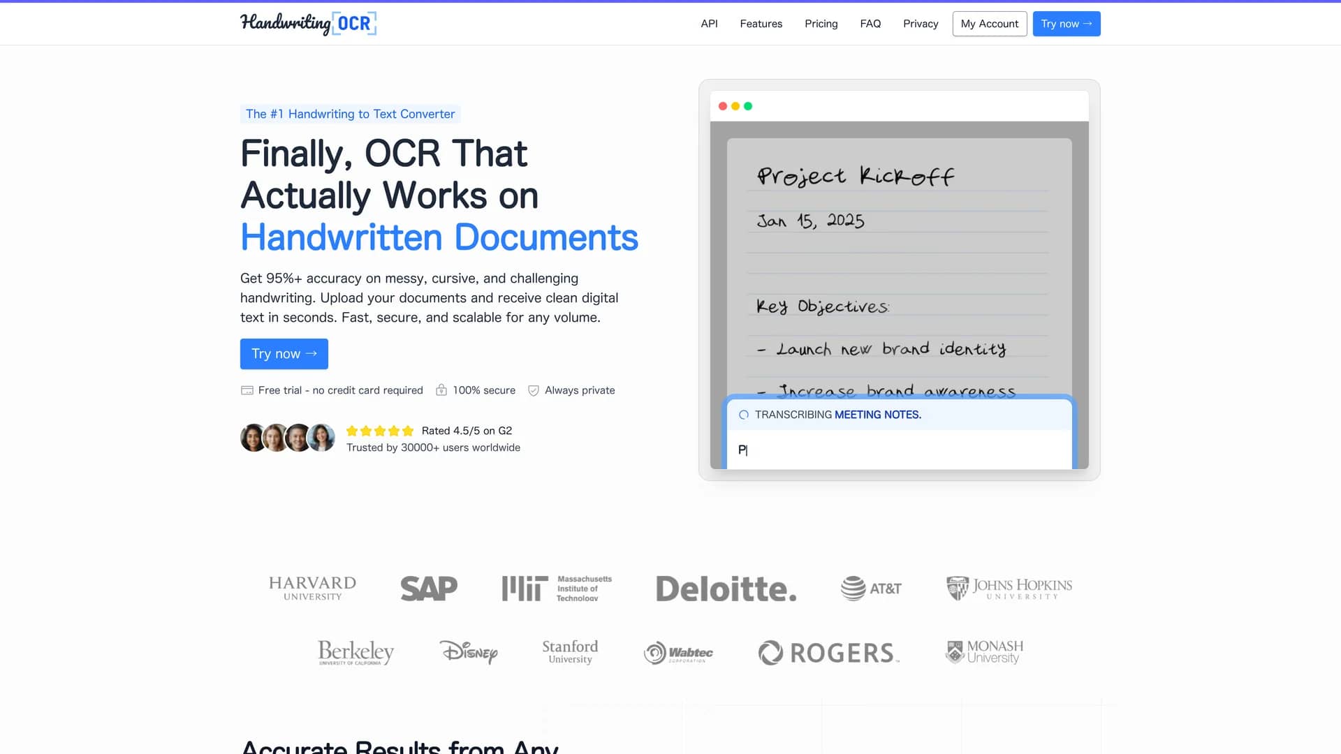 handwriting-ocr homepage