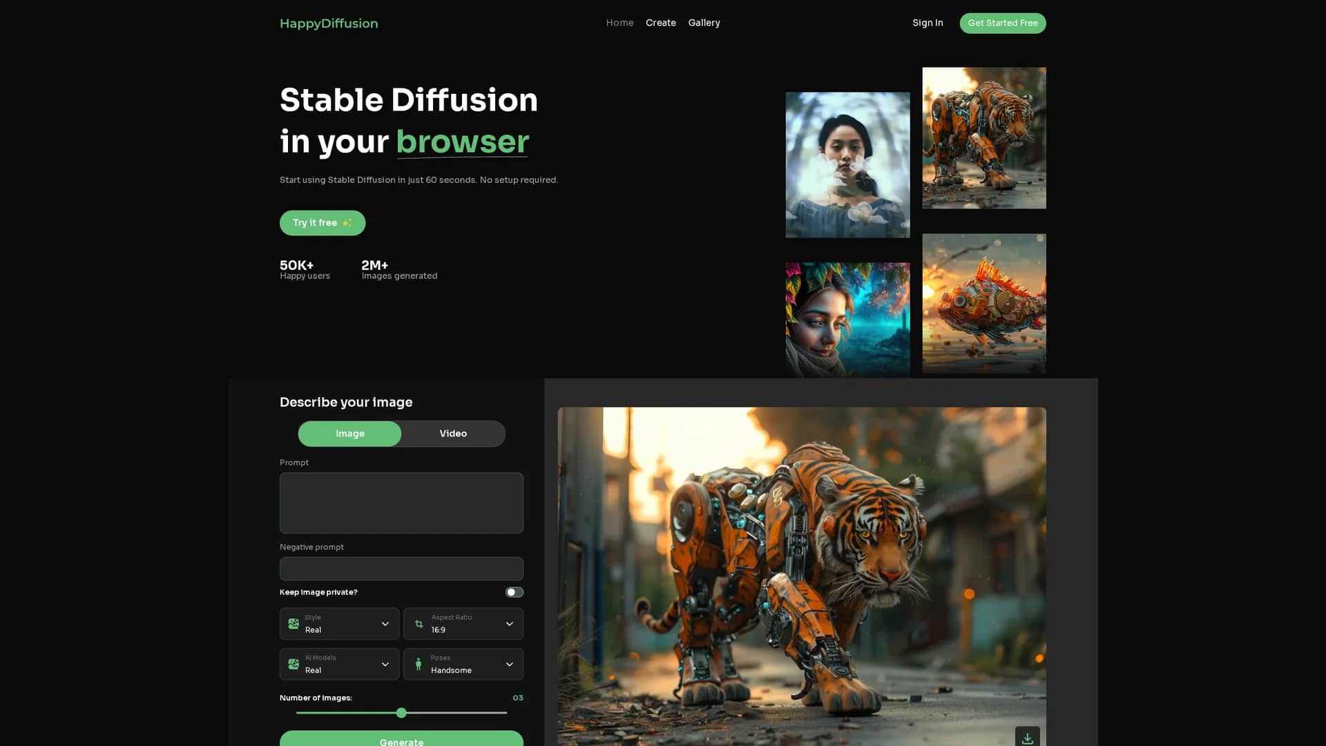 happydiffusion homepage
