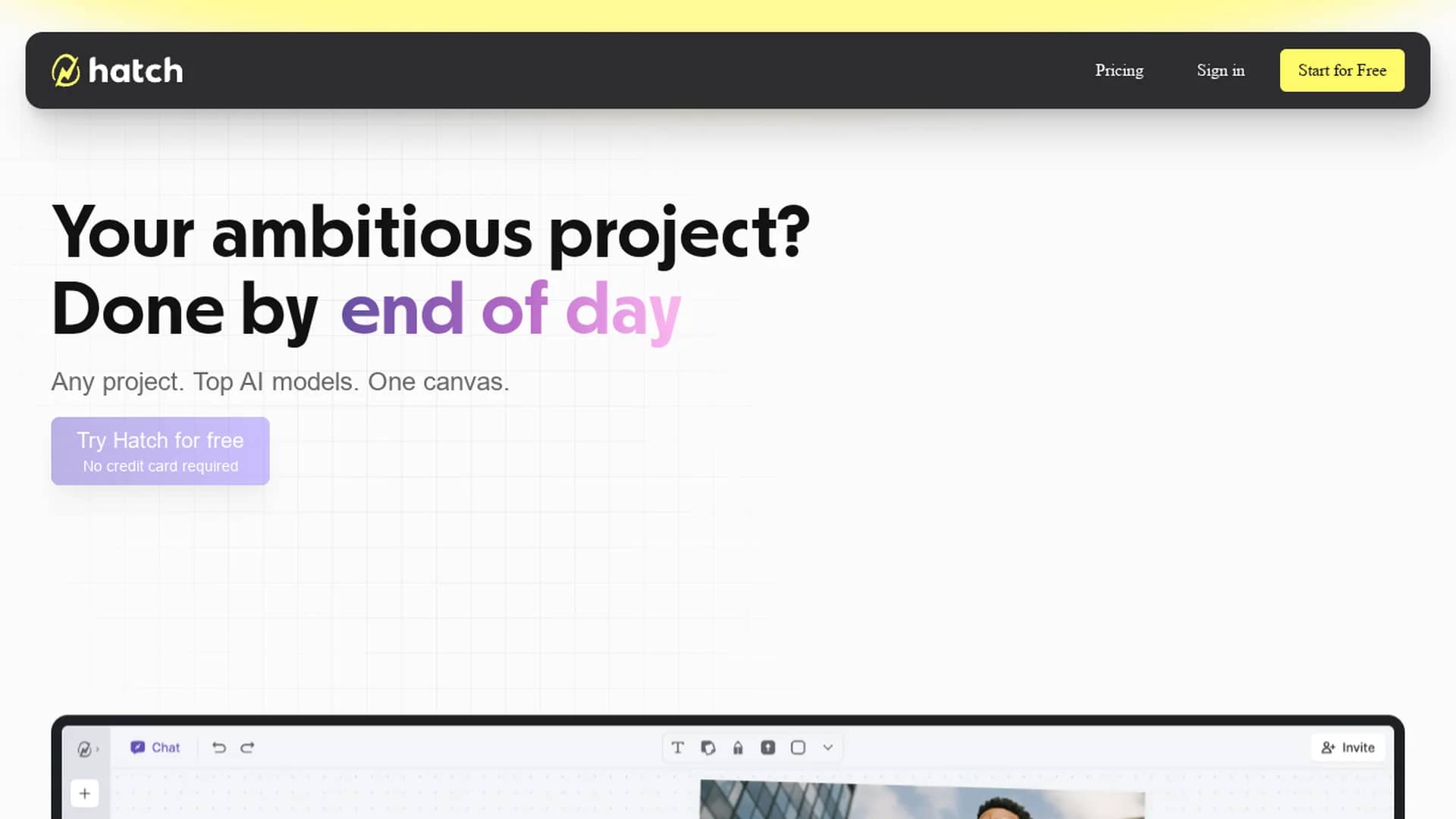 hatch homepage