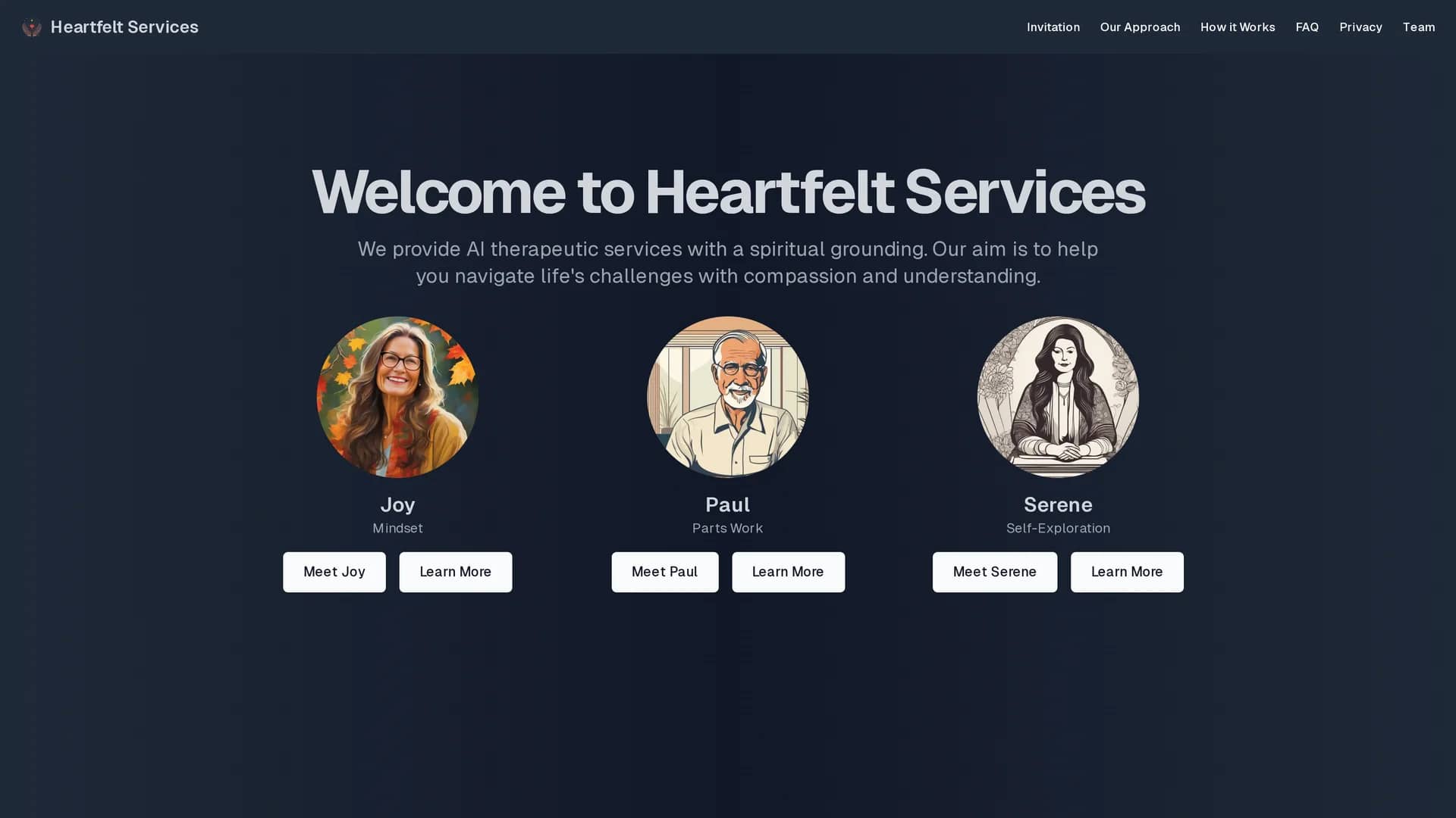 heartfelt-services homepage