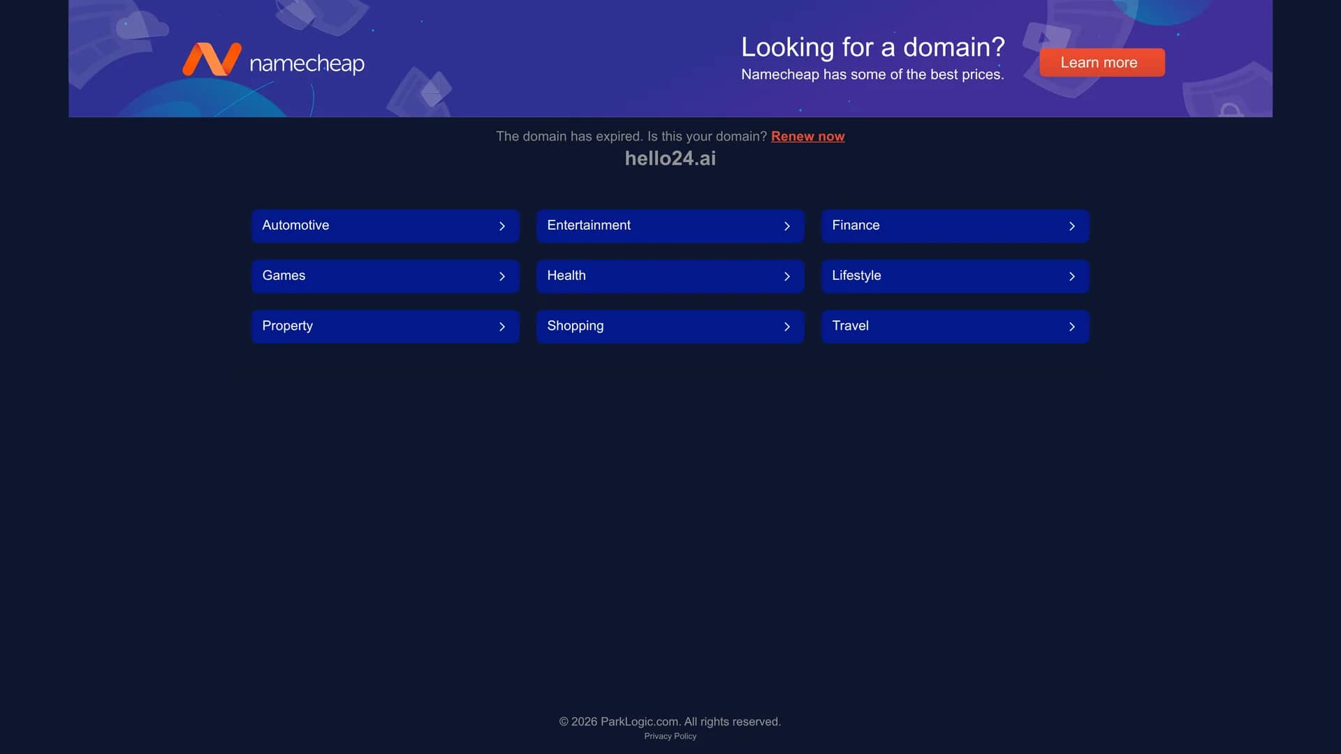 hello24ai homepage