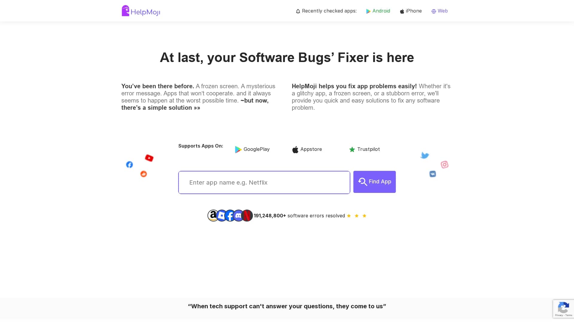 helpmoji homepage