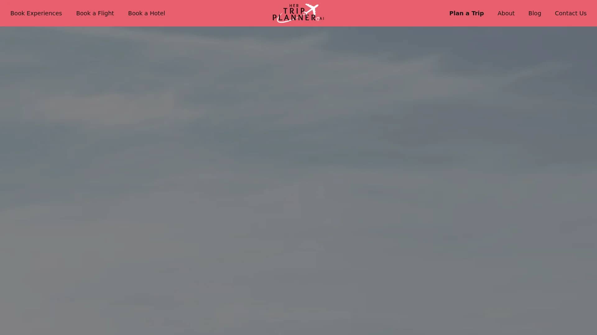 her-trip-planner homepage