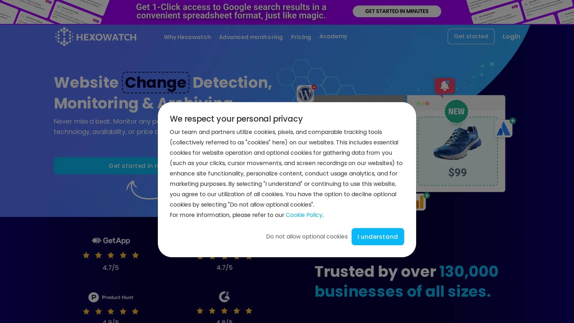 hexowatch homepage