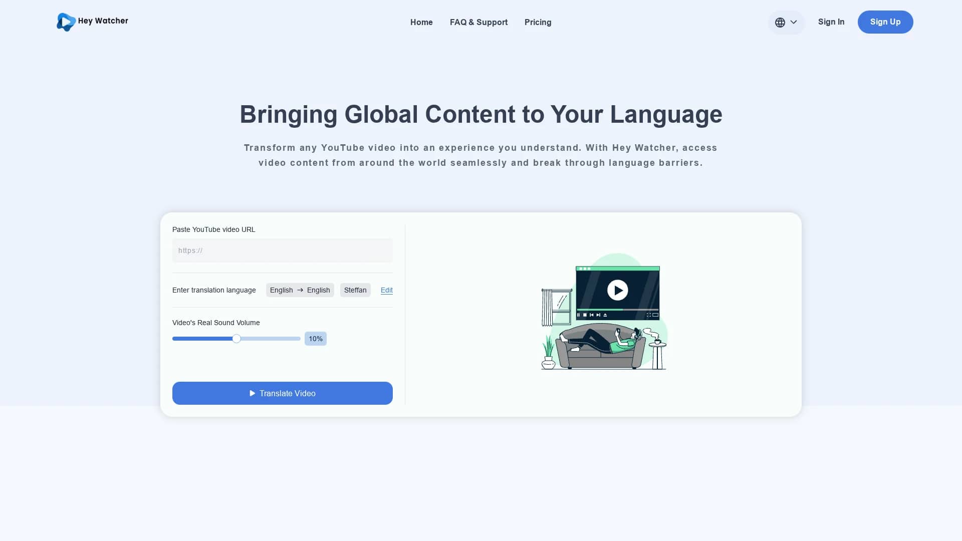 hey-watcher-ai homepage
